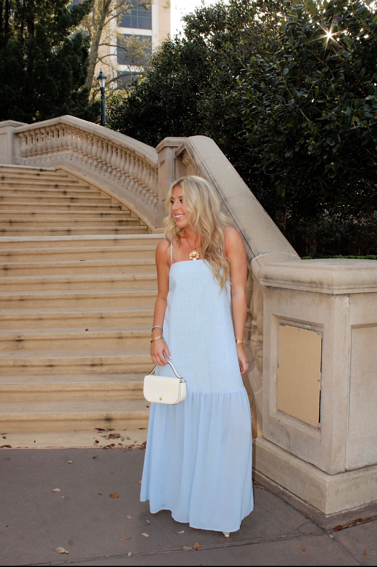 Santorini Dress- BLUE