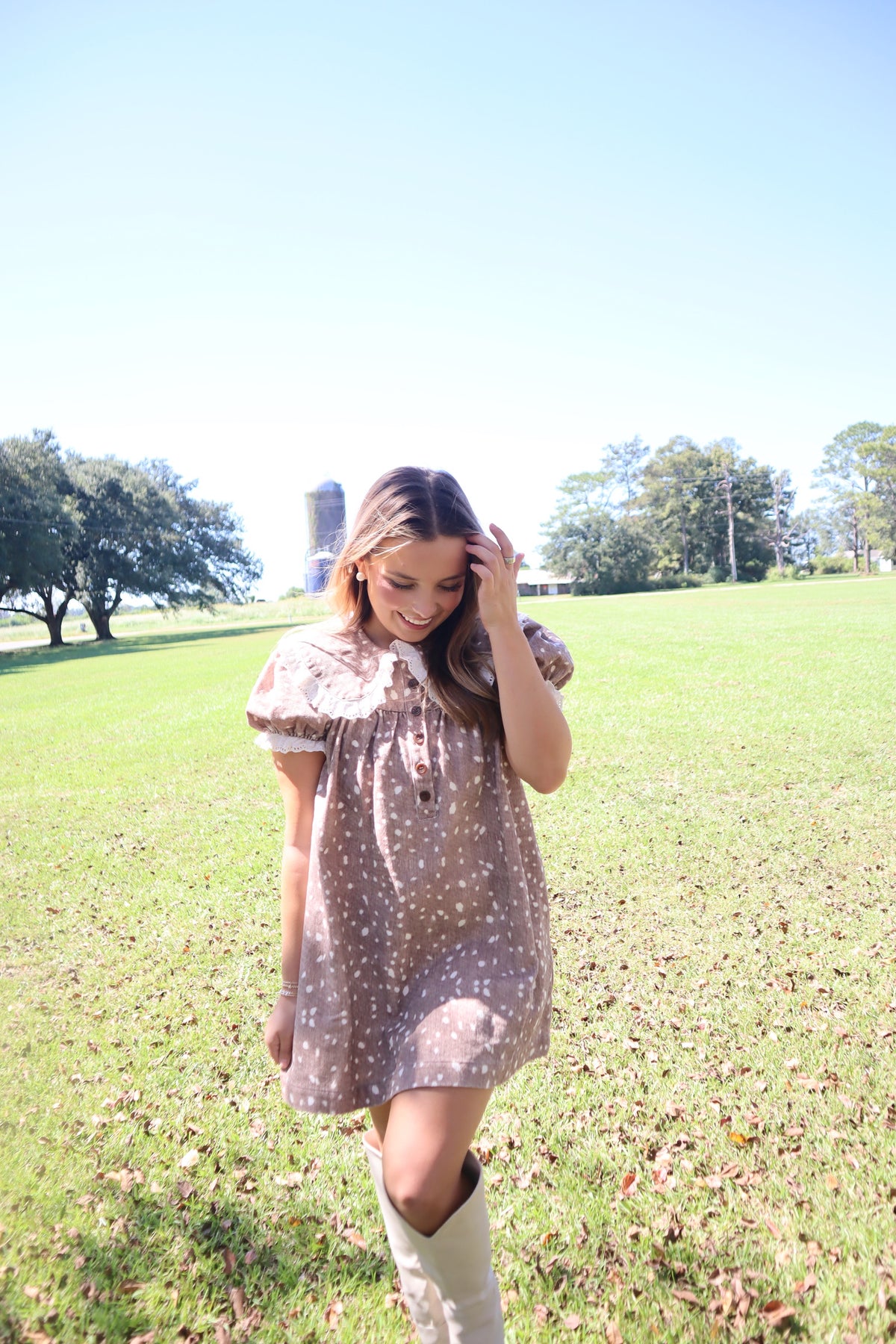 Lee Deer Mini Dress
