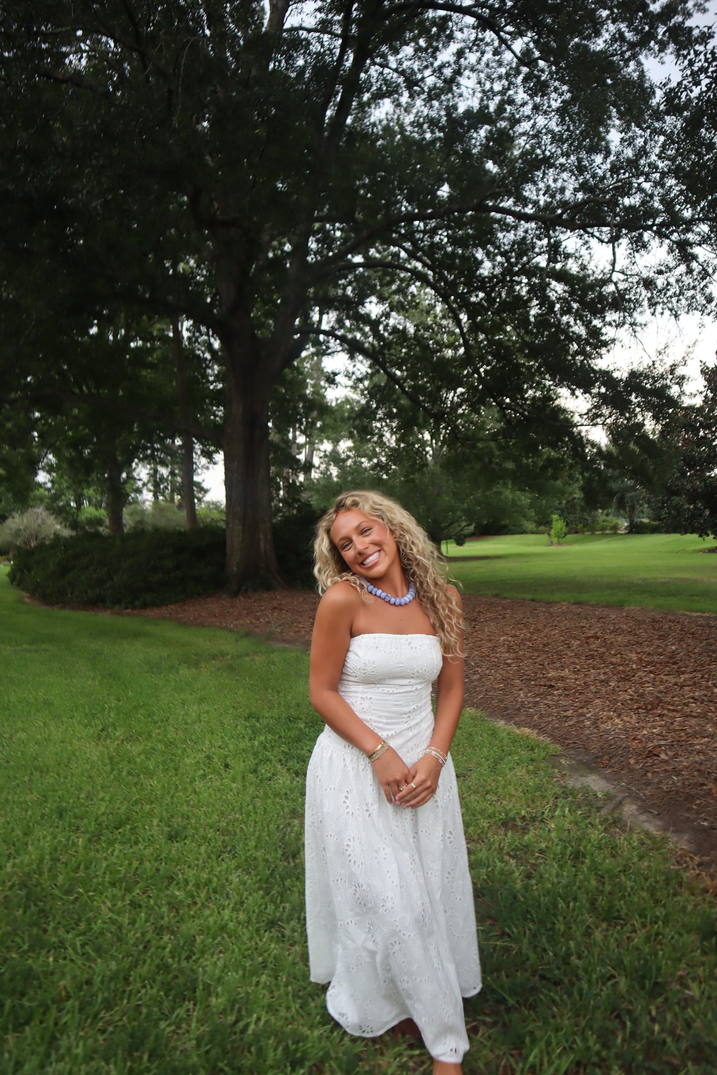 Charlee Eyelet Maxi Dress
