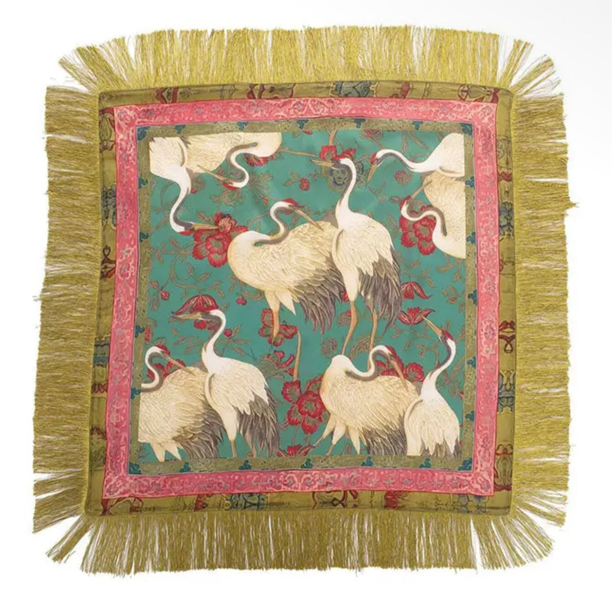 PREORDER! Crane Olive Fringe Scarf- SHIPS MIDDLE OF OCTOBER!!