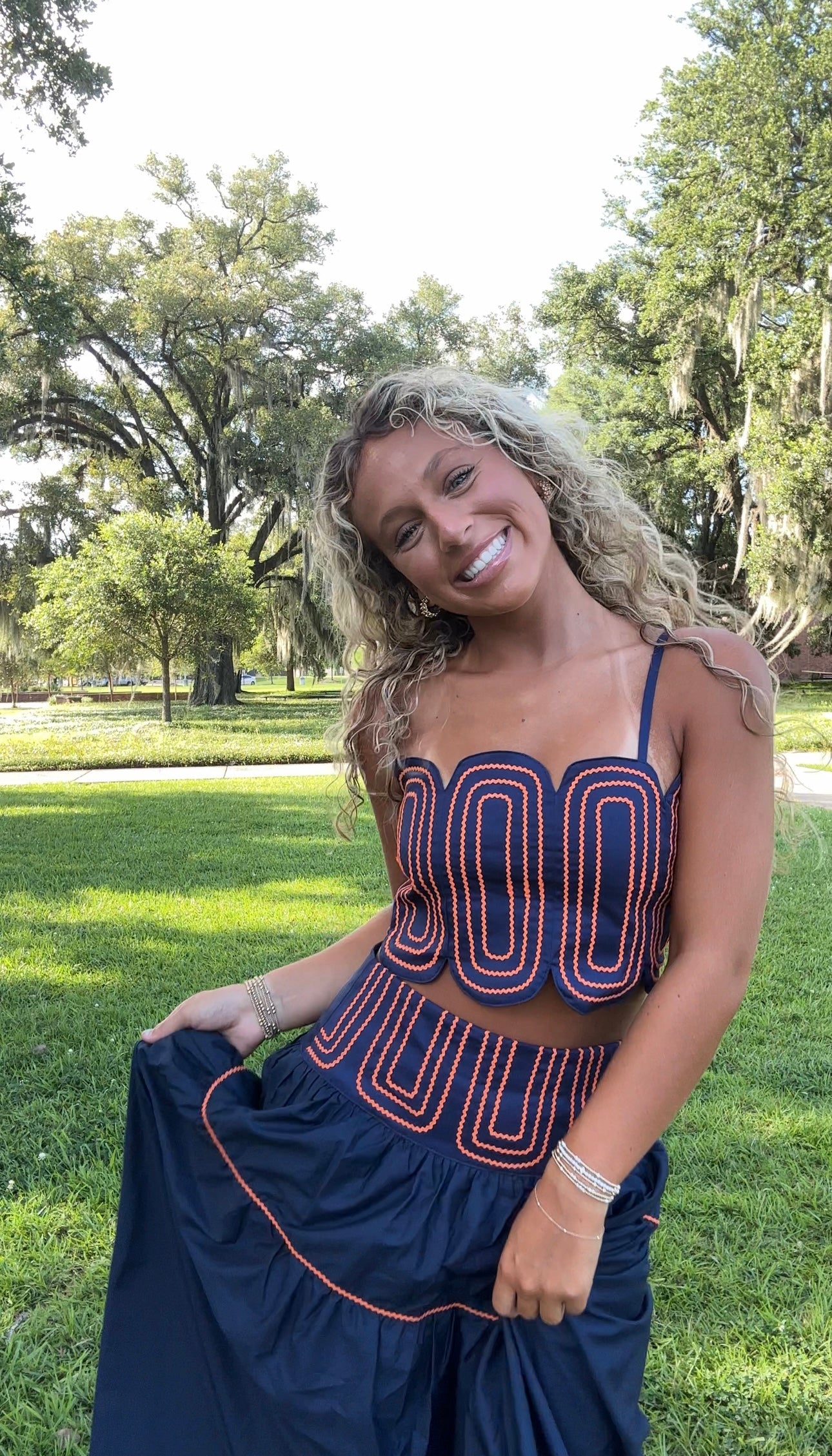 Geaux Set- Navy/Orange