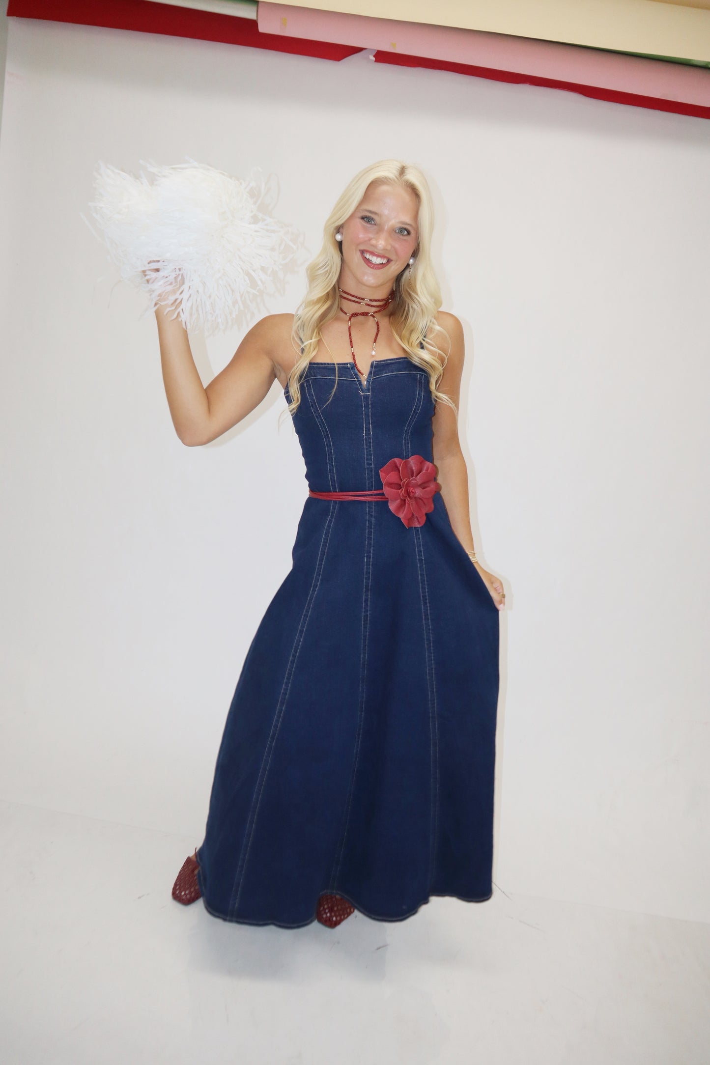 T-Town Maxi Dress- Dark Denim