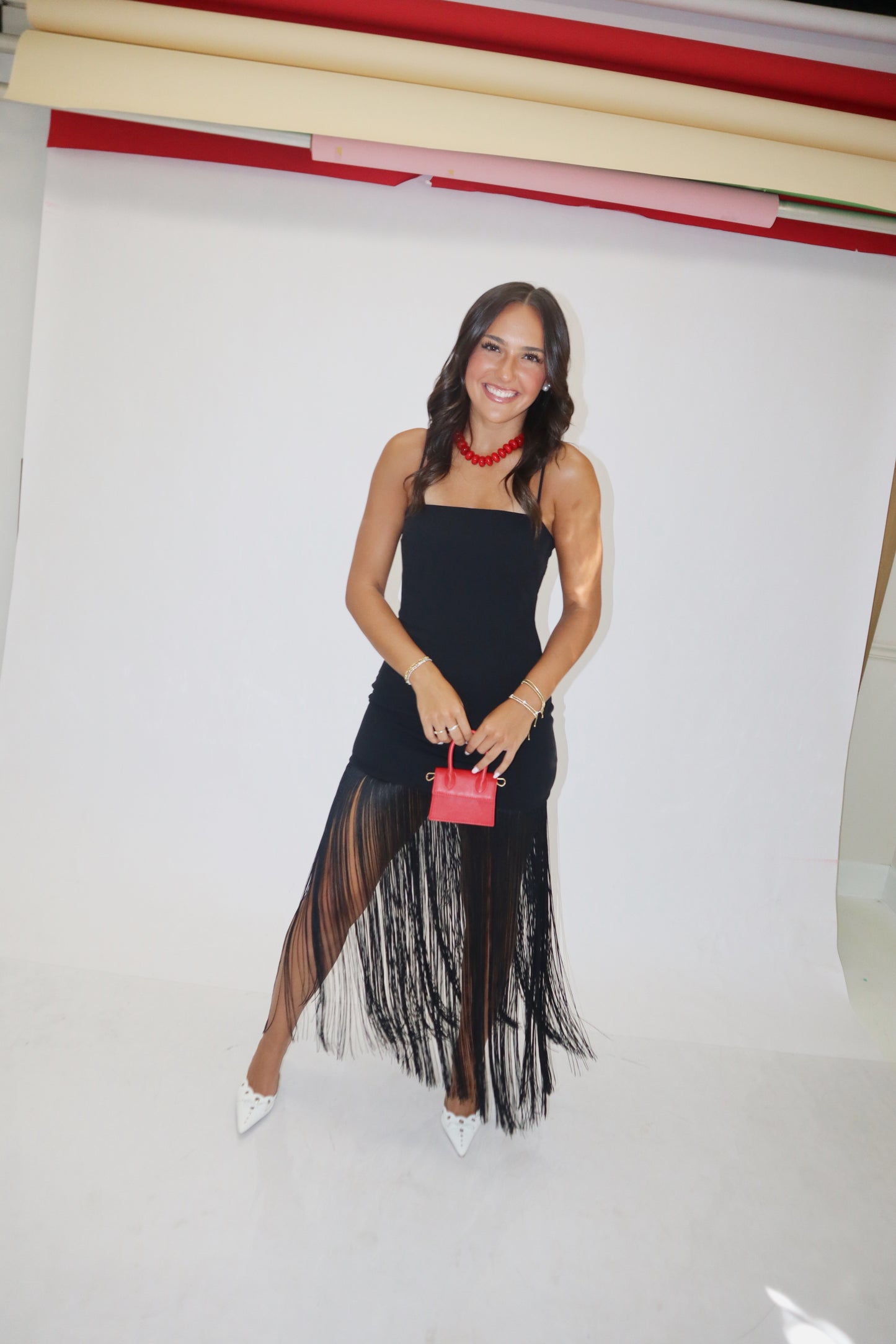 Athens Mini Dress with Fringe