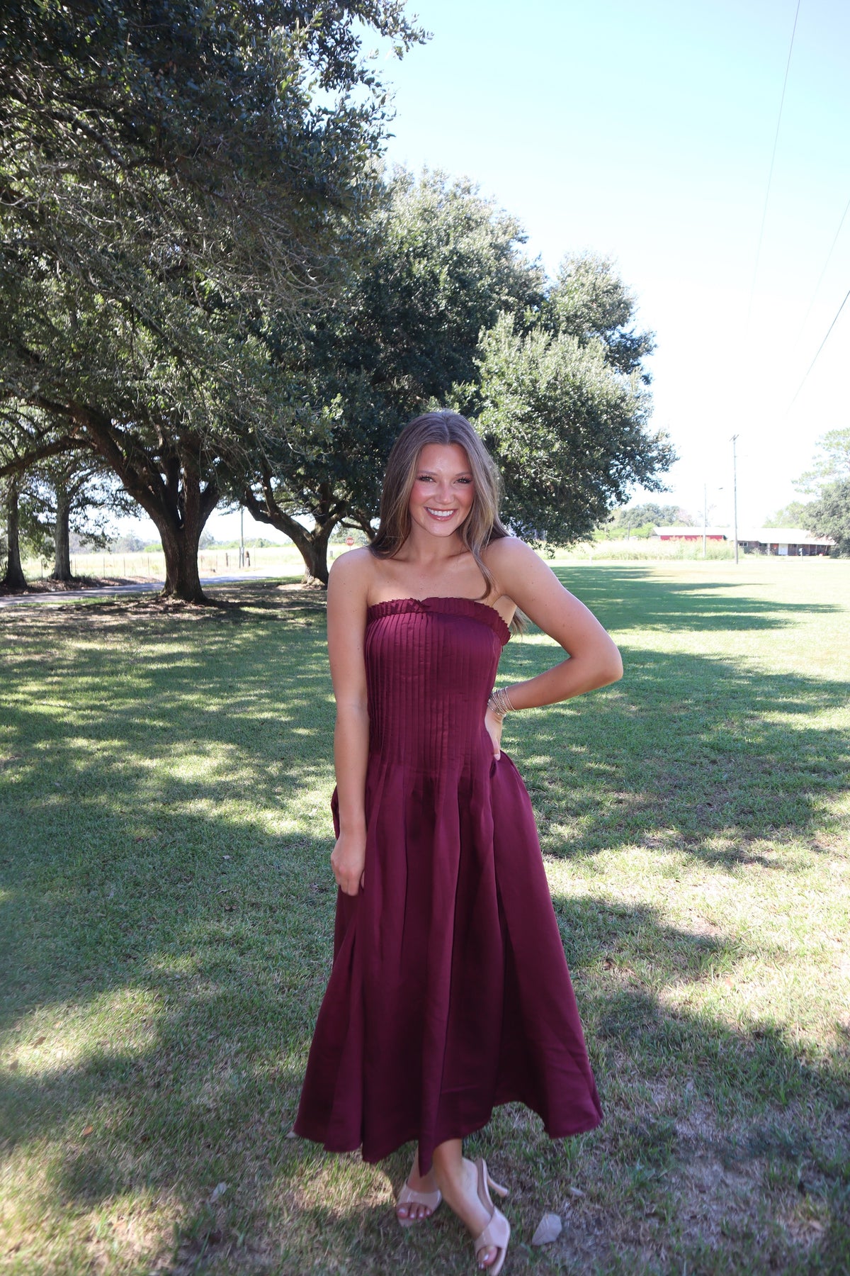 Cinnamon Maxi Dress- Wine