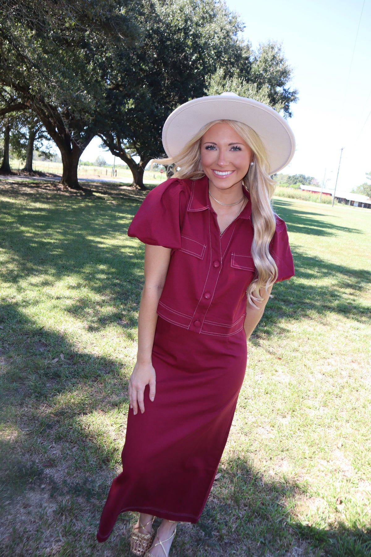 Ava Set- Burgundy