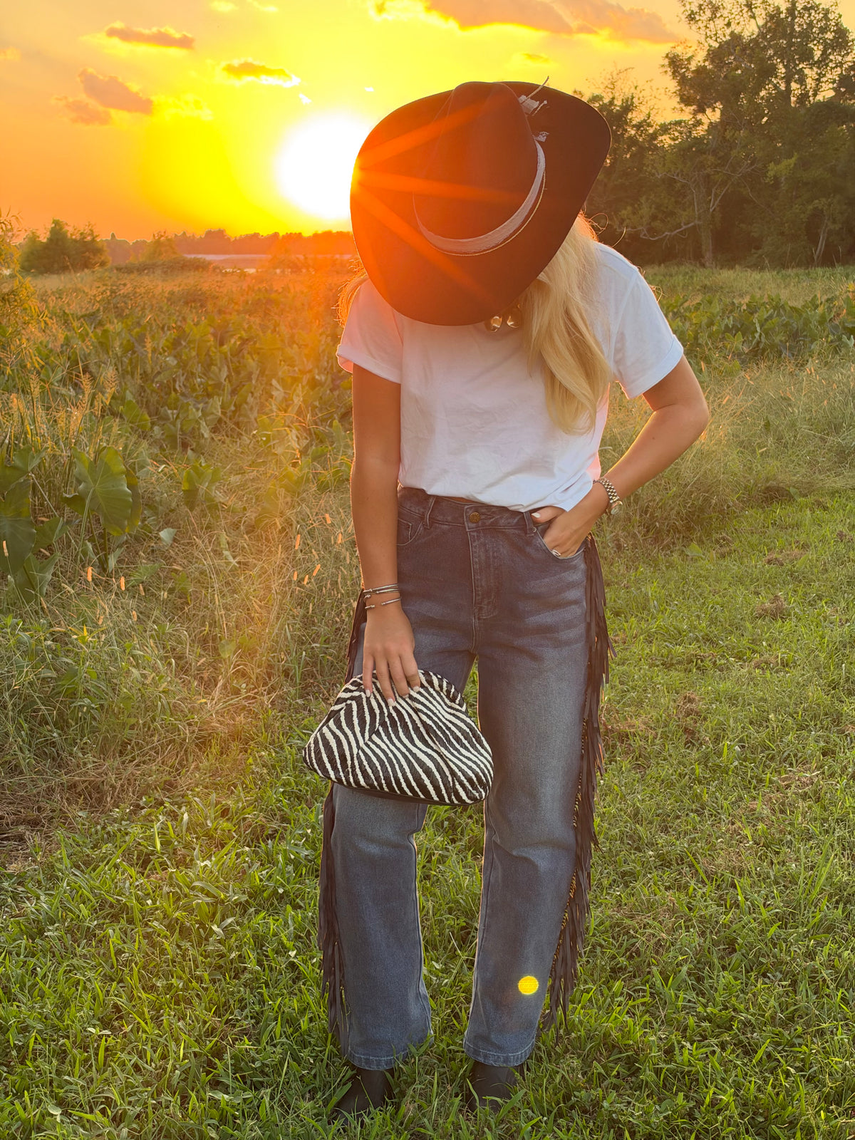 Darling Denim Fringe Jeans