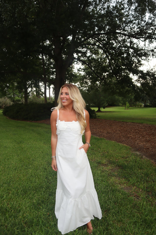 Two Maxi Dress- White