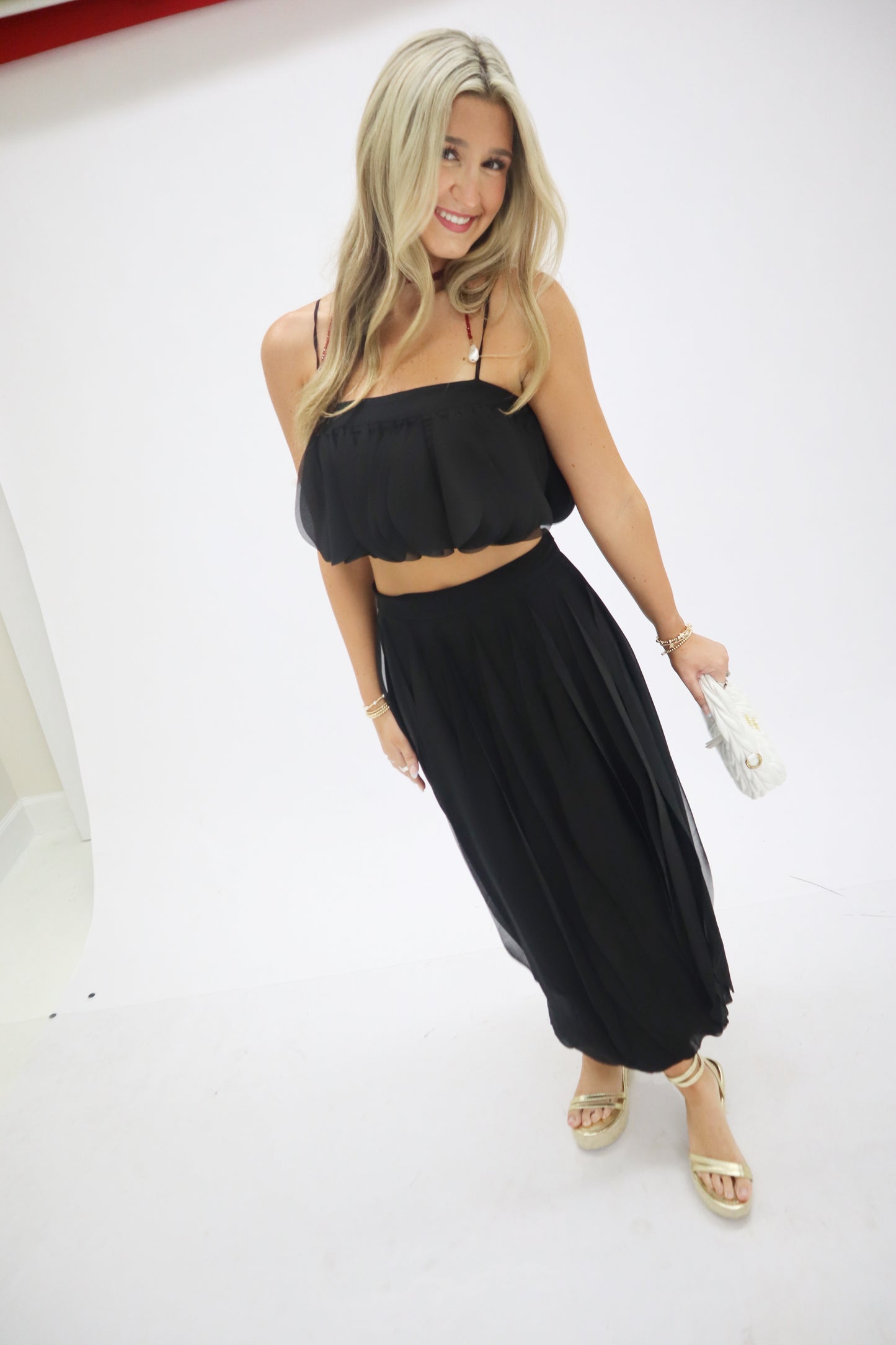 Raiders Ruffle Set- Black