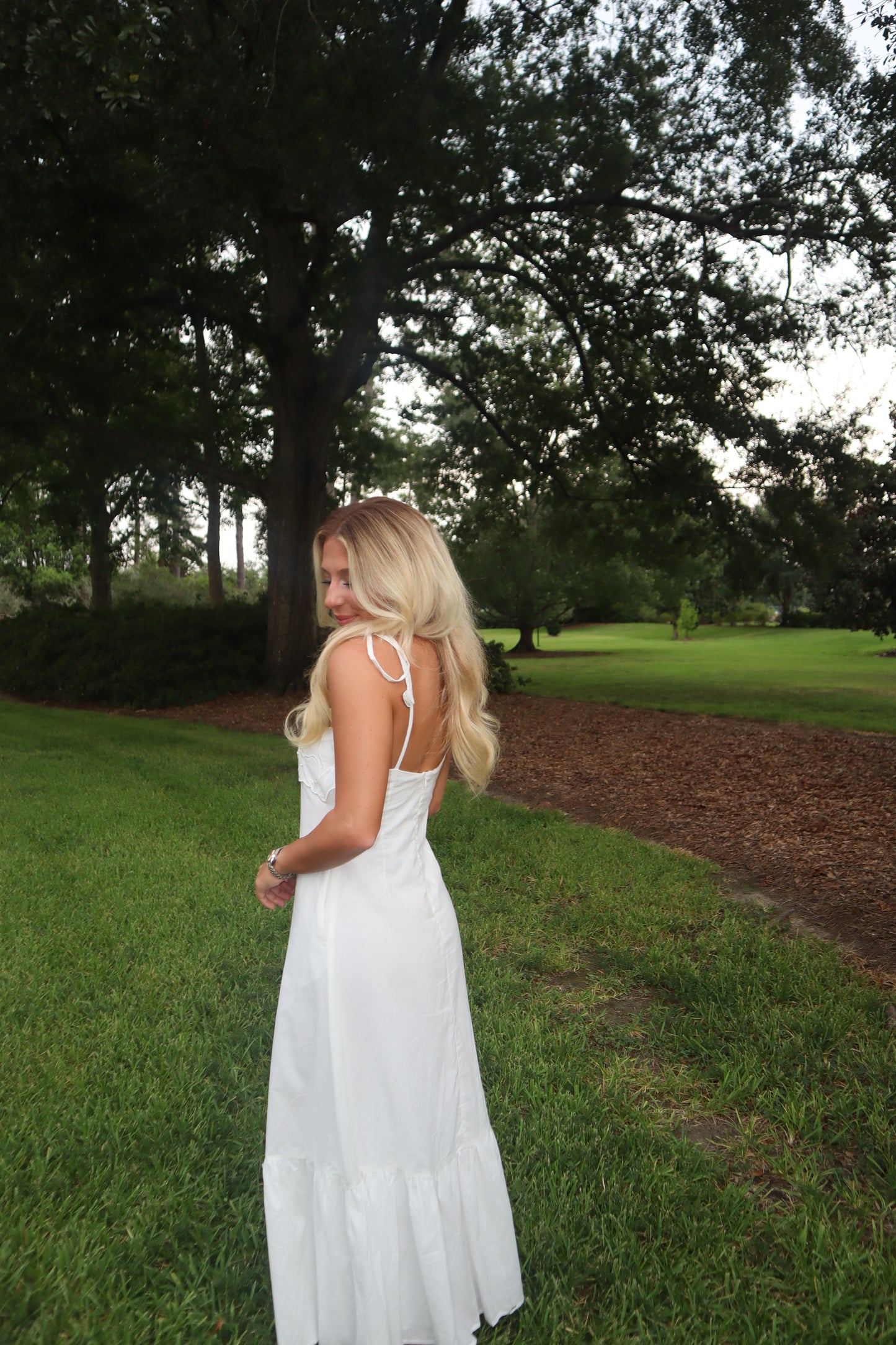 Two Maxi Dress- White