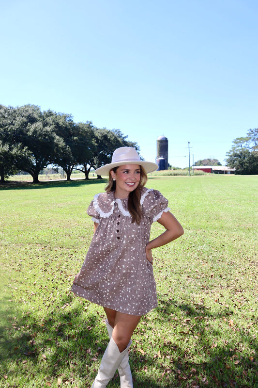 Lee Deer Mini Dress