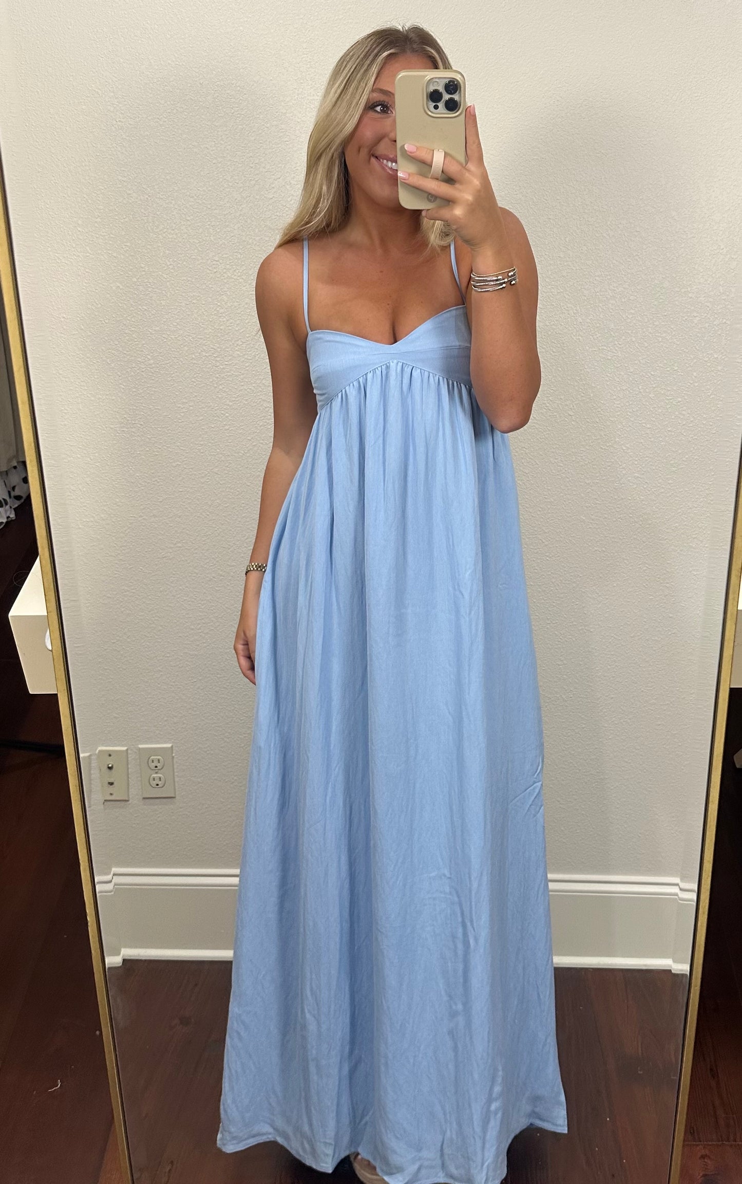 Rebs Maxi Dress- Powder Blue