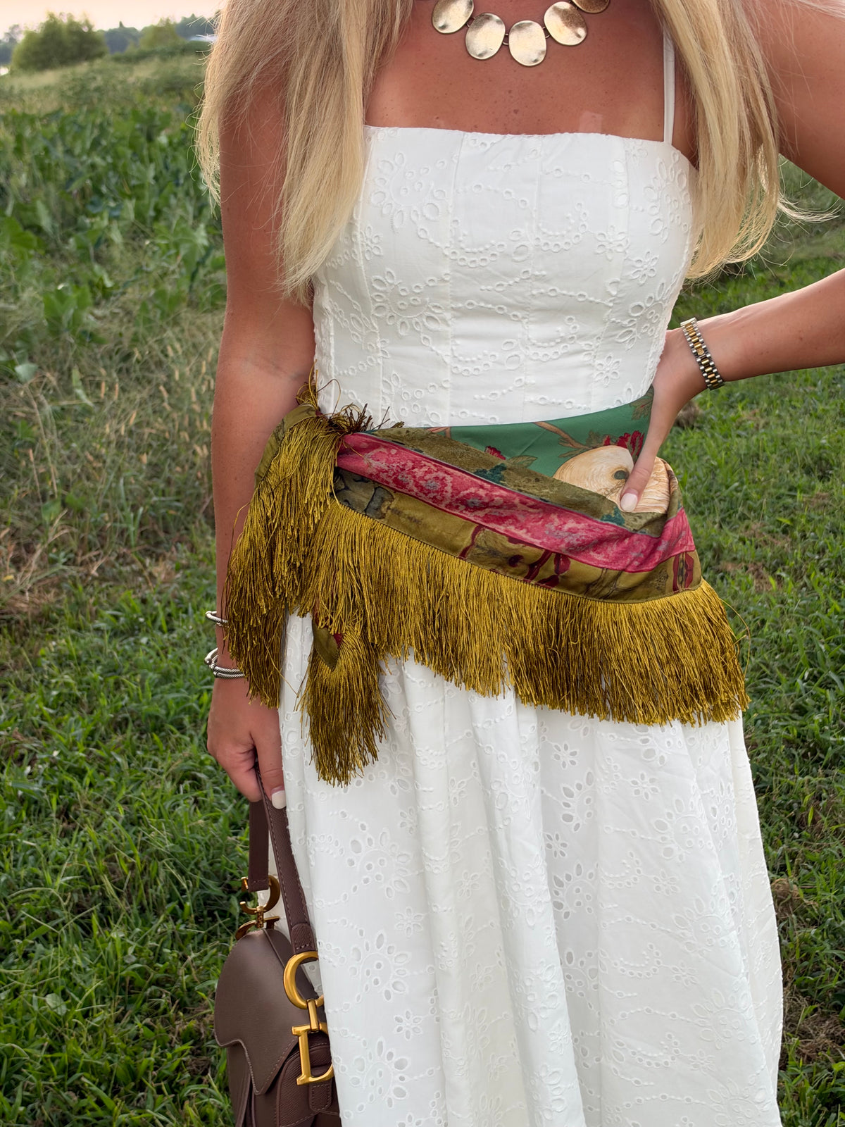PREORDER! Crane Olive Fringe Scarf- SHIPS MIDDLE OF OCTOBER!!