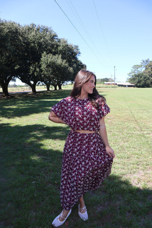 Harvest Set- Maroon