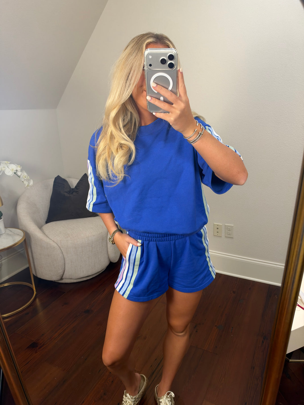 On the Daily- Blue Lounge Set
