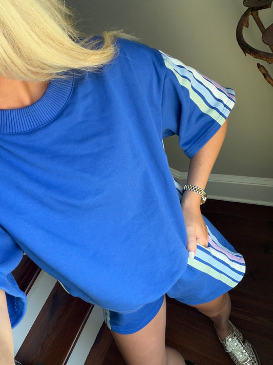 On the Daily- Blue Lounge Set