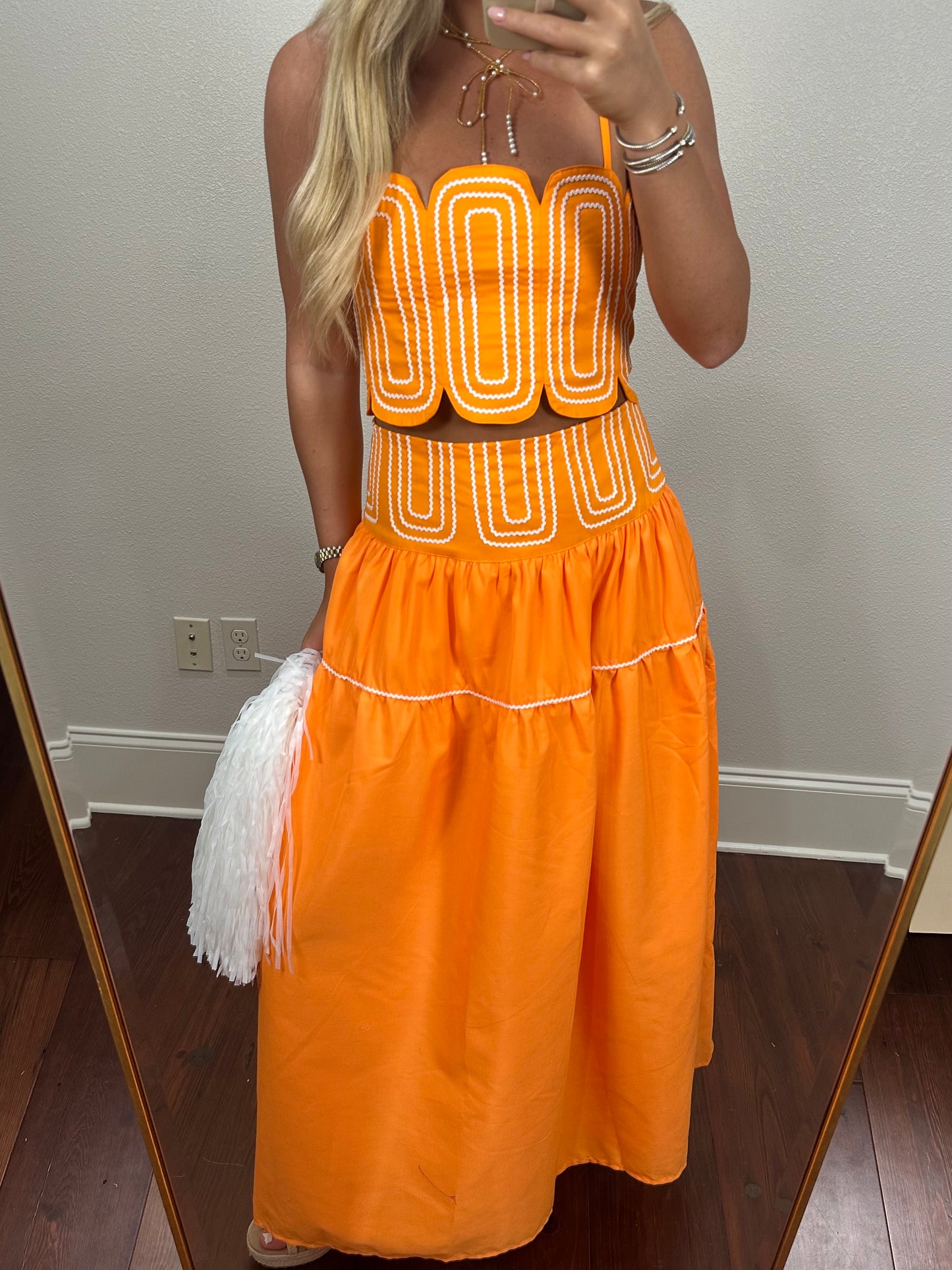 Geaux Set- Orange/White