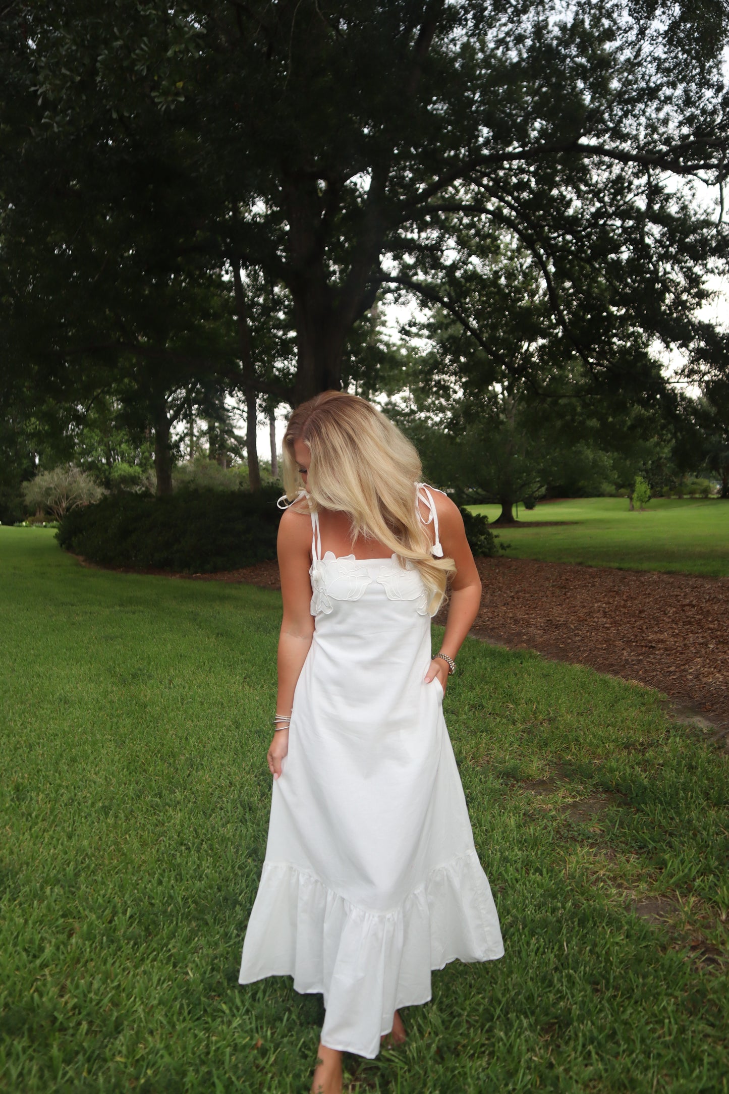 Two Maxi Dress- White