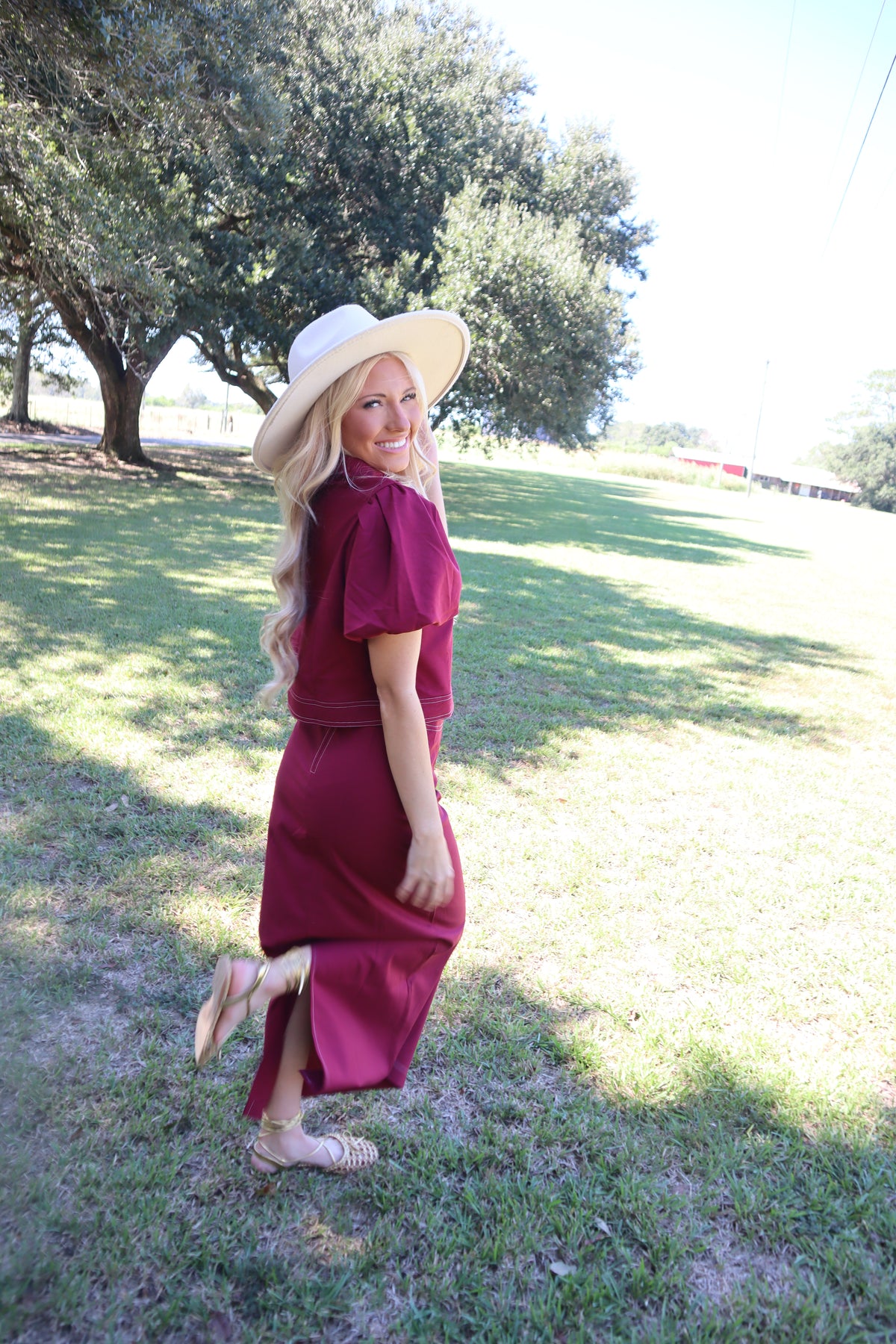 Ava Set- Burgundy