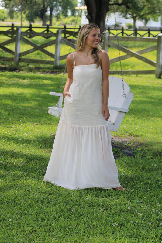 Santorini Dress- CREAM