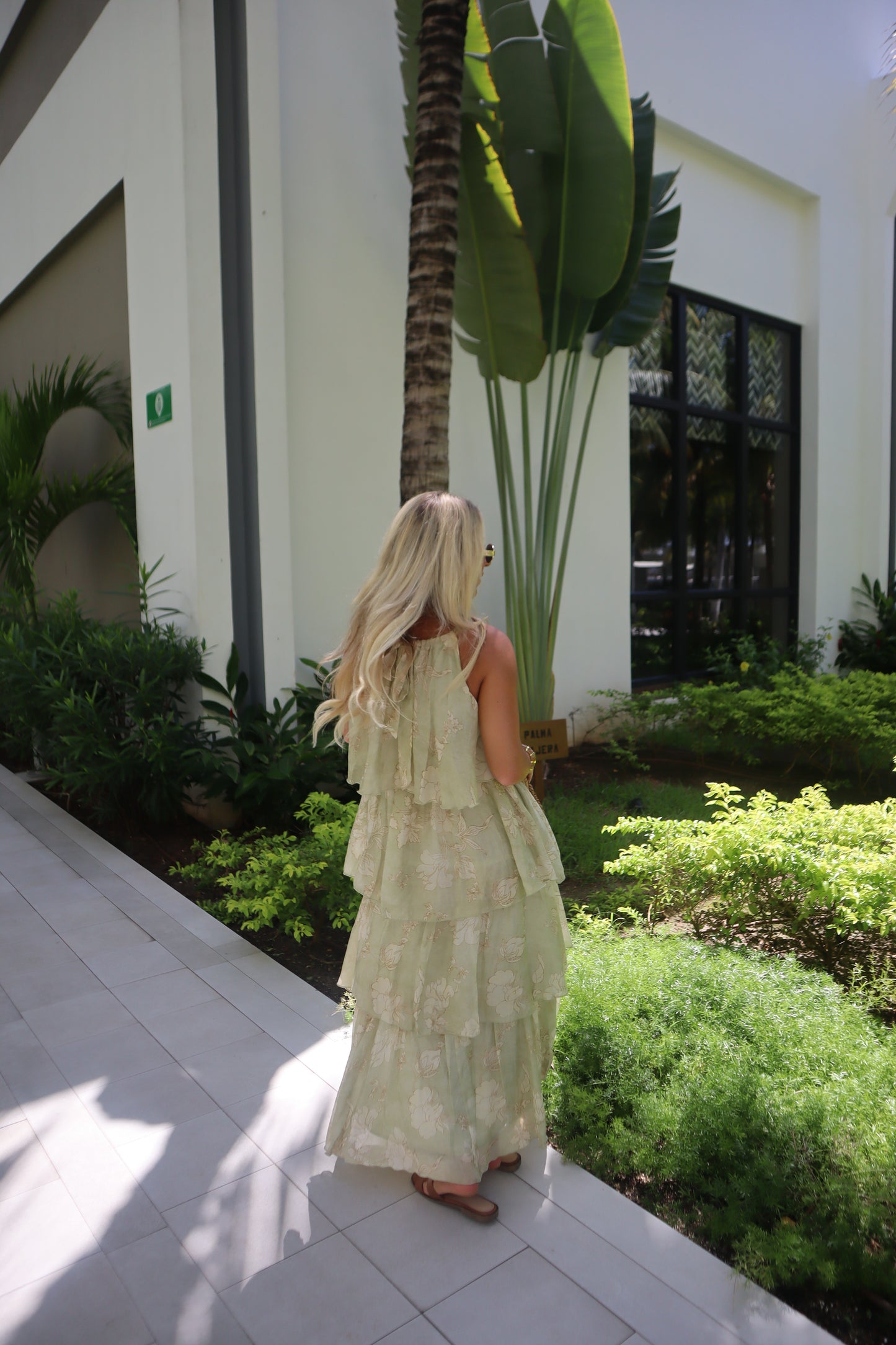 Cabana Ruffle Maxi Dress