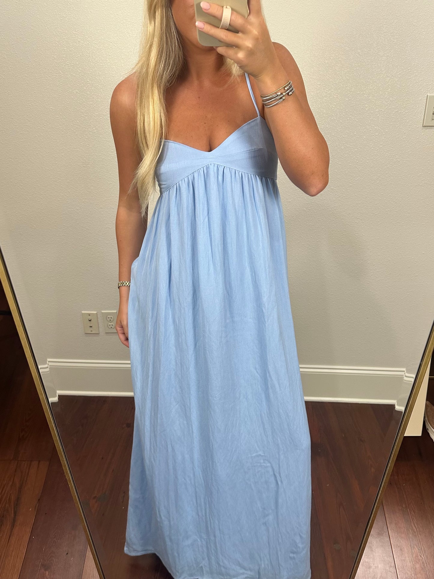 Rebs Maxi Dress- Powder Blue