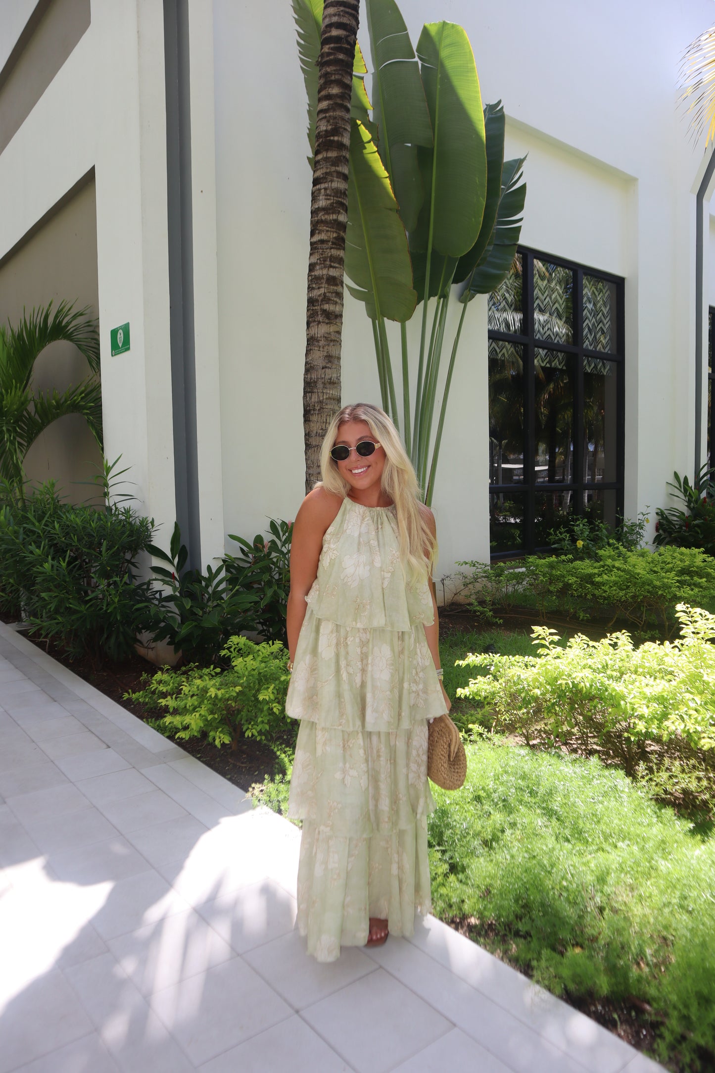 Cabana Ruffle Maxi Dress