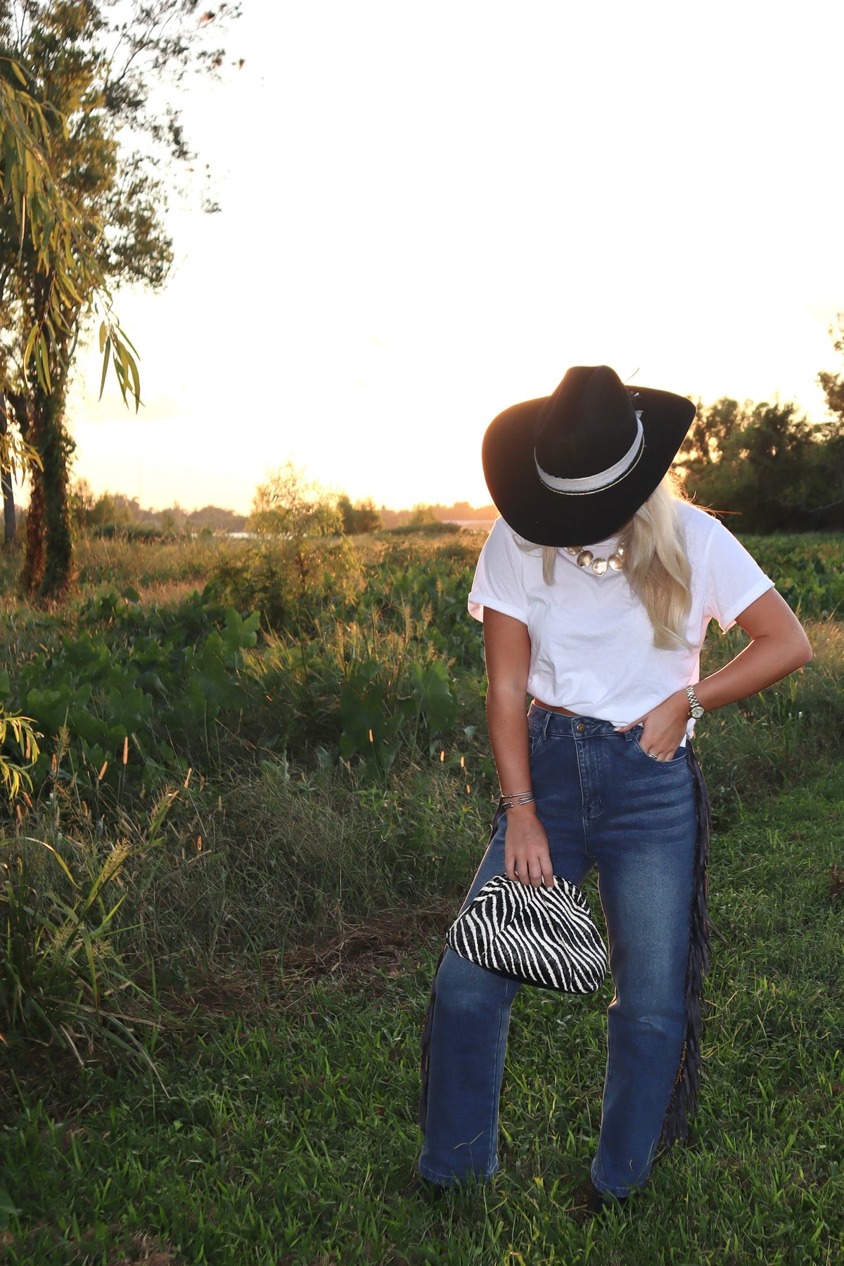 Darling Denim Fringe Jeans
