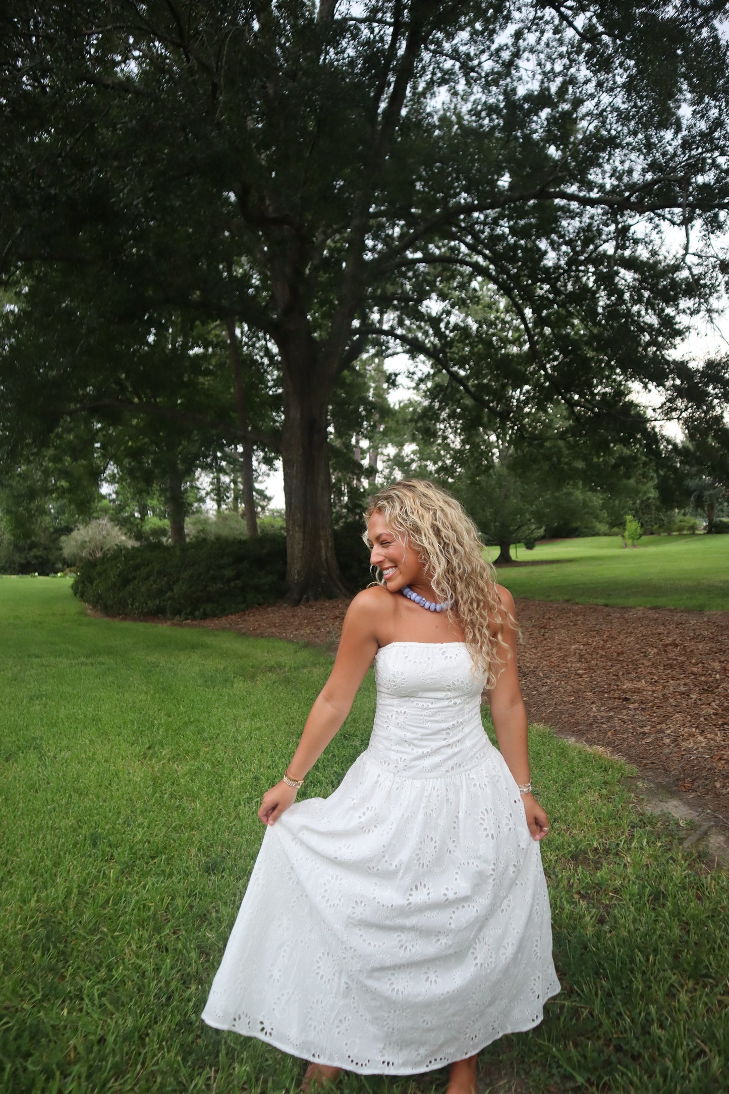 Charlee Eyelet Maxi Dress
