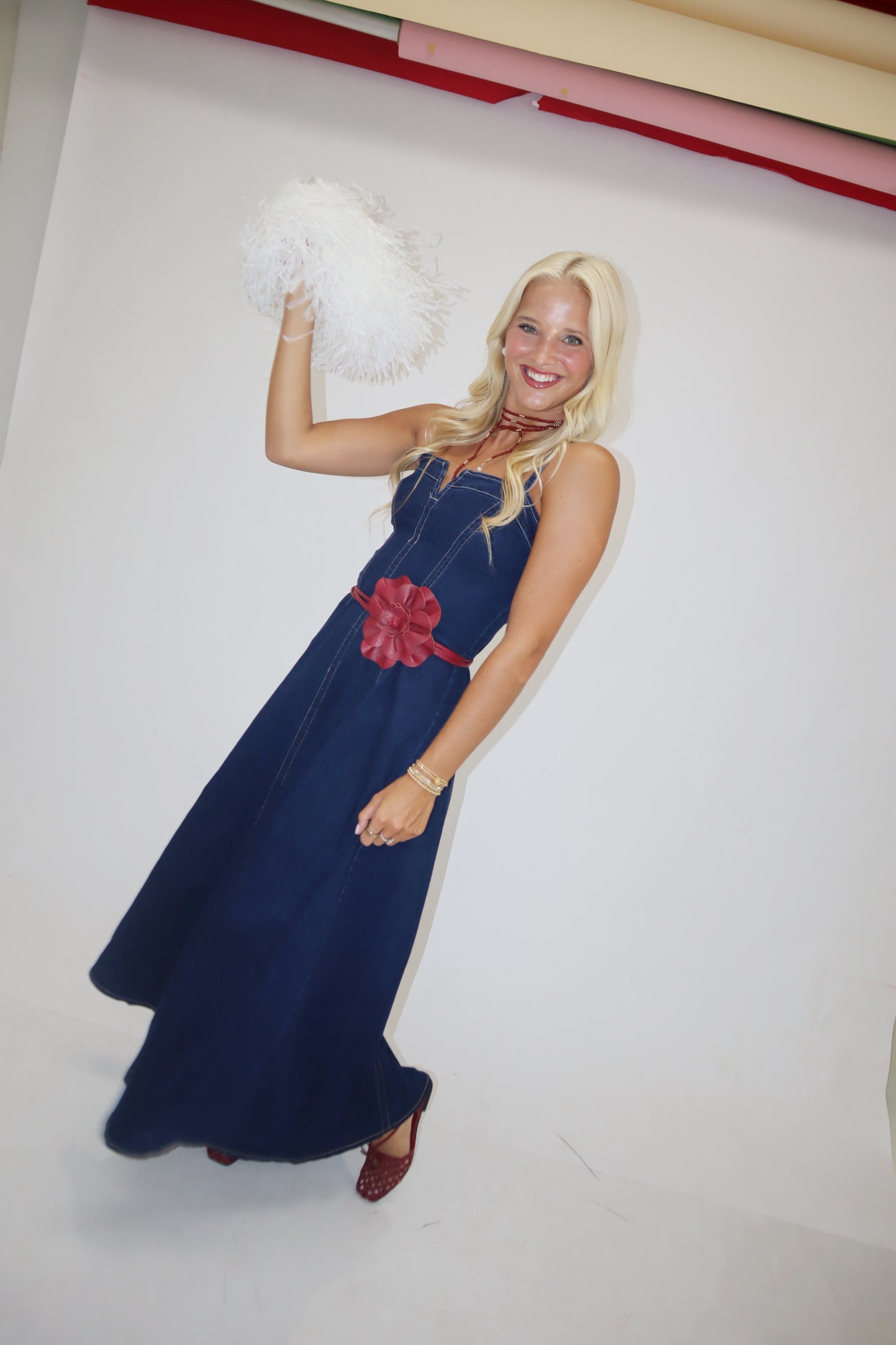 T-Town Maxi Dress- Dark Denim