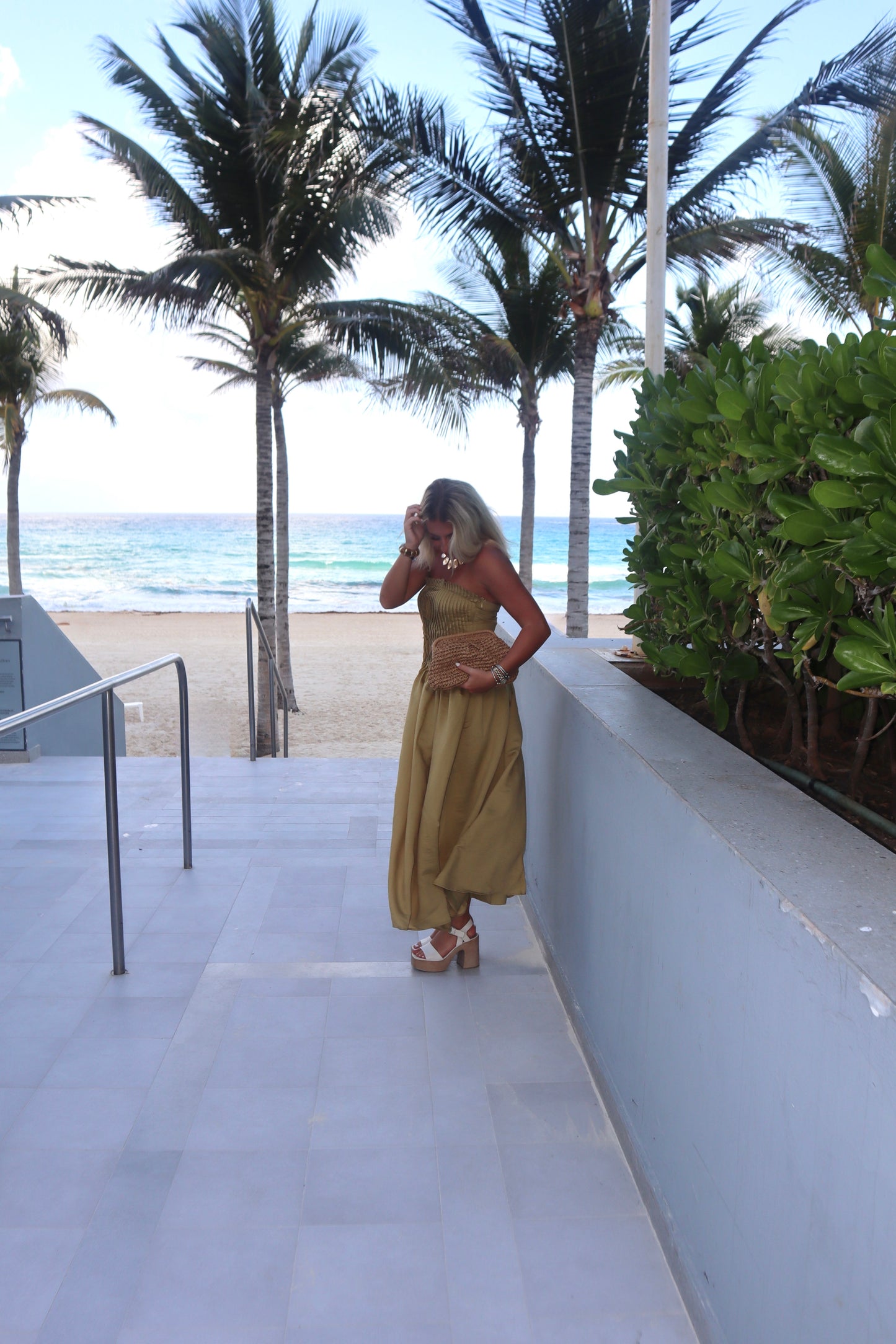 Playa Maxi Dress- Dark Kiwi
