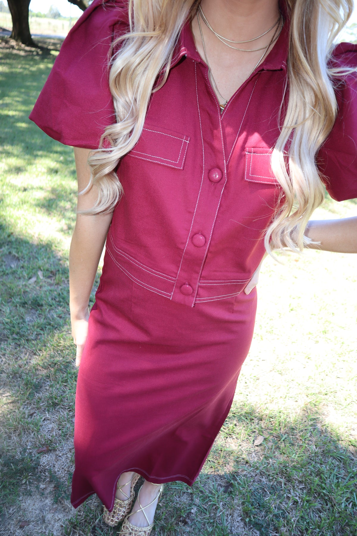 Ava Set- Burgundy
