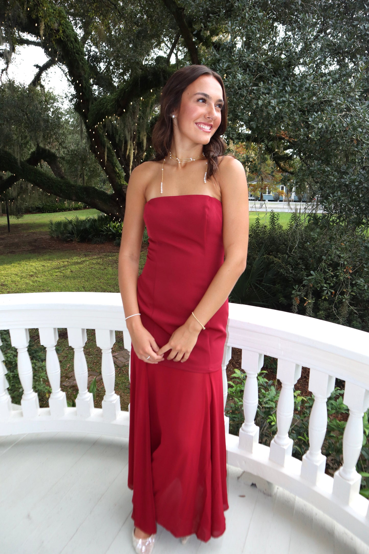 Marlo Maxi Dress- Berry Red