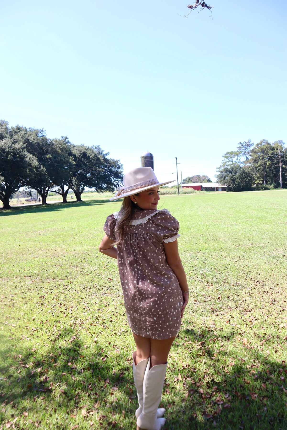 Lee Deer Mini Dress
