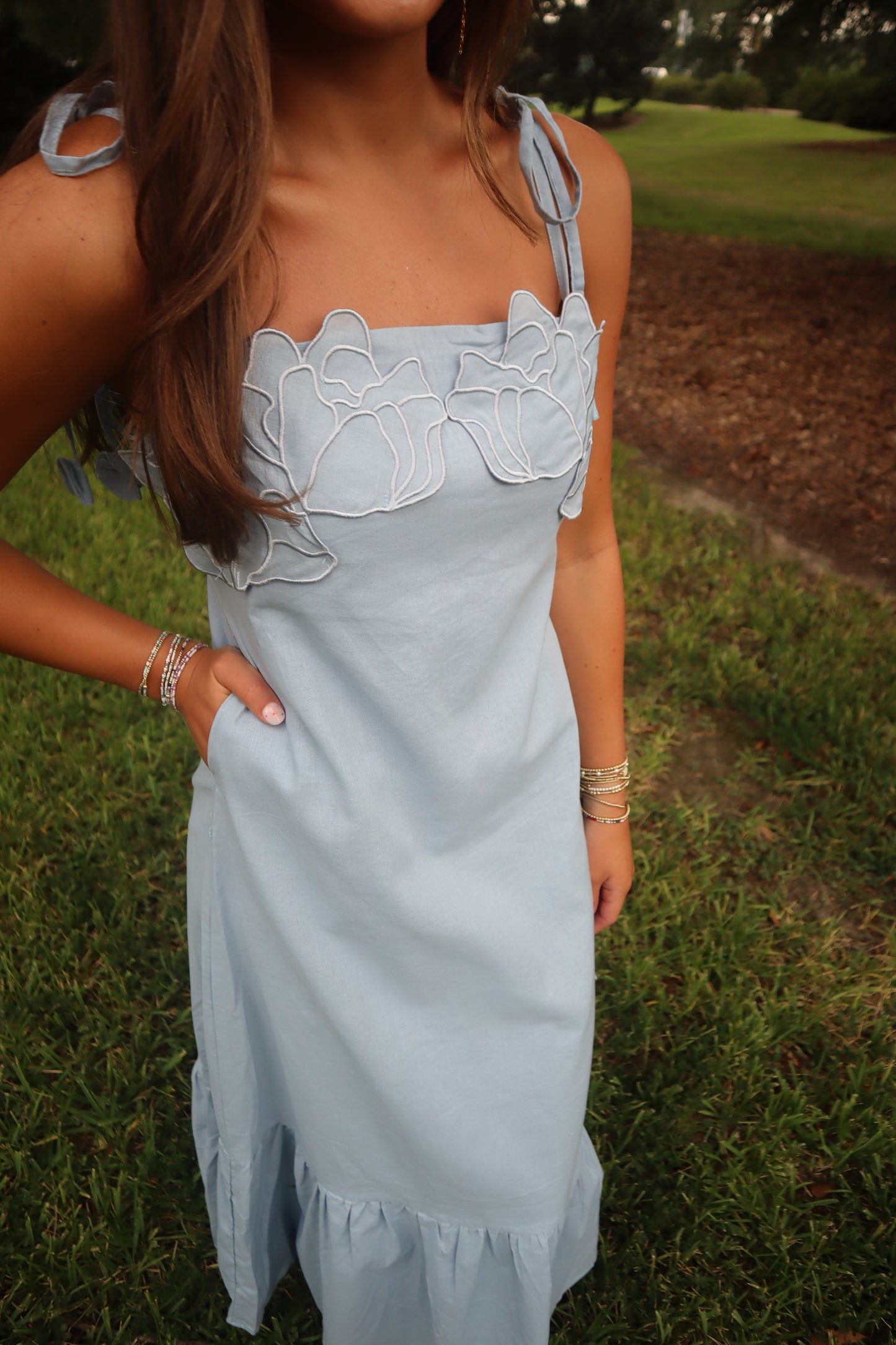 Two Maxi Dress- Blue
