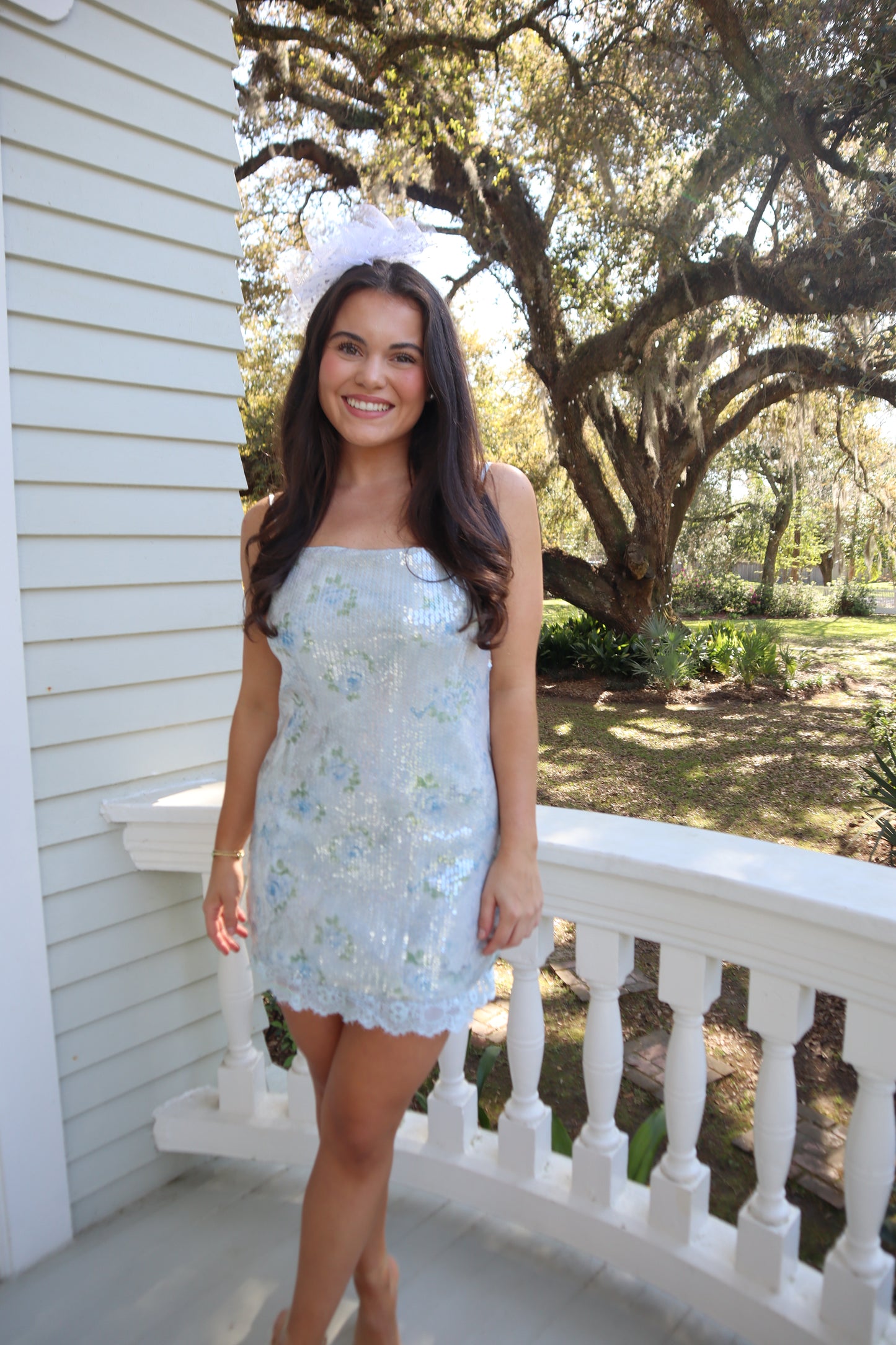 Rose Dress- Light Blue