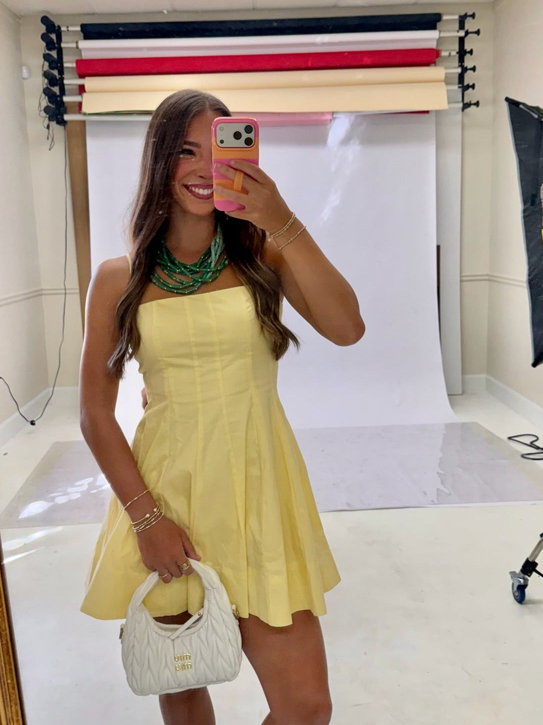 Lion Up Mini Dress- Yellow