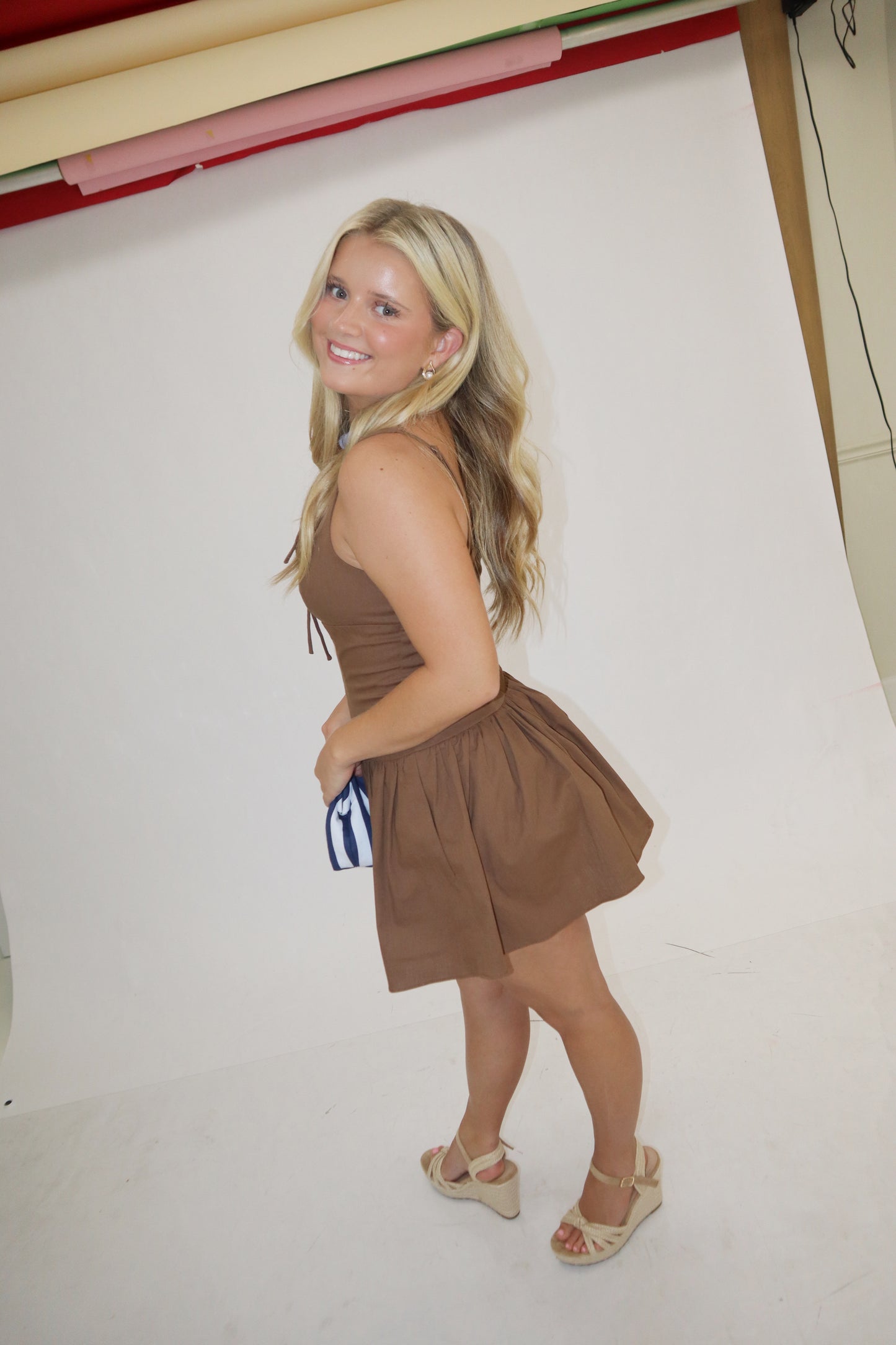 Lucy Dress- Brown