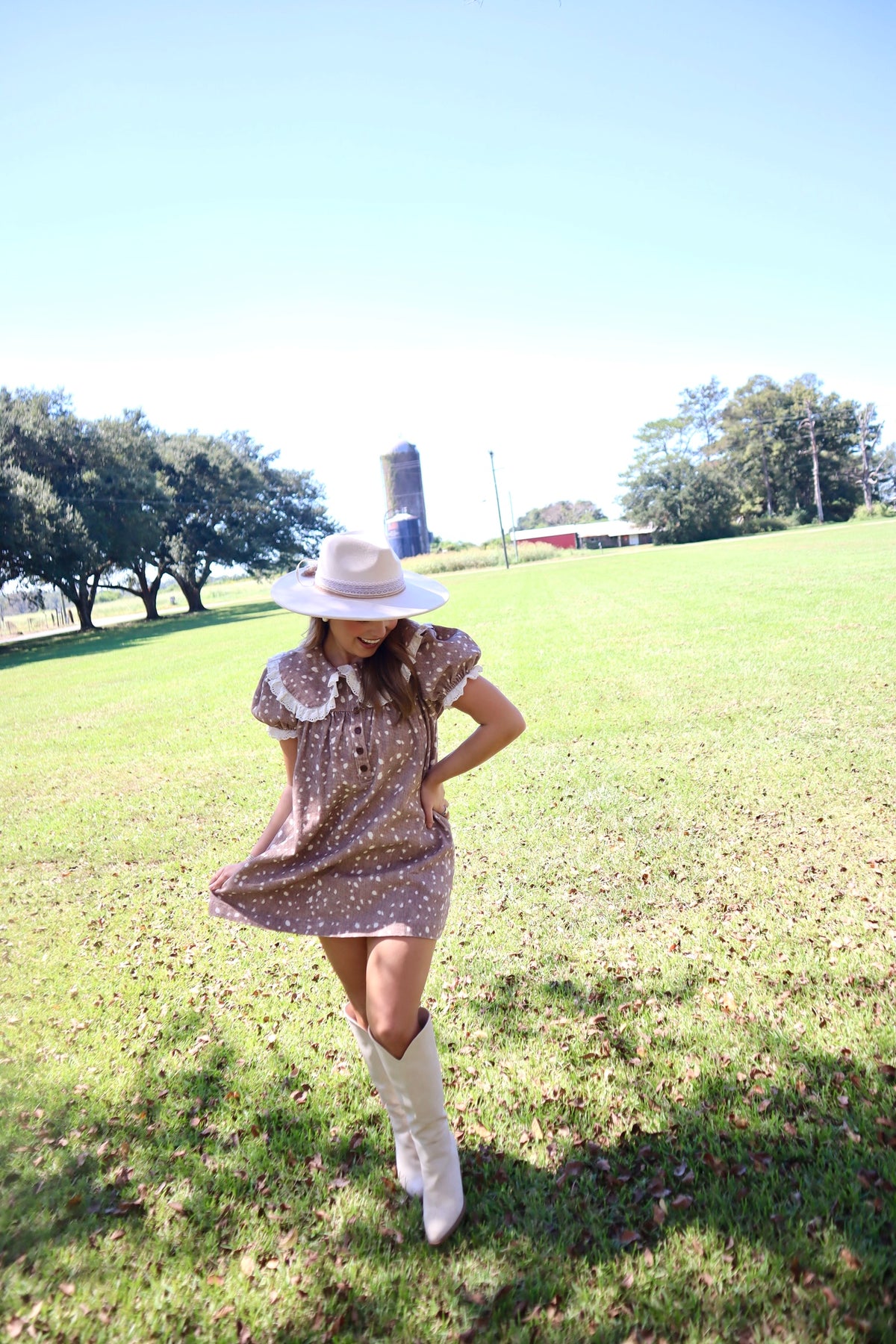 Lee Deer Mini Dress