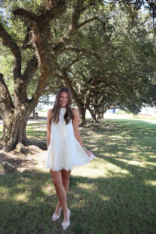 Acorn Lace Mini Dress