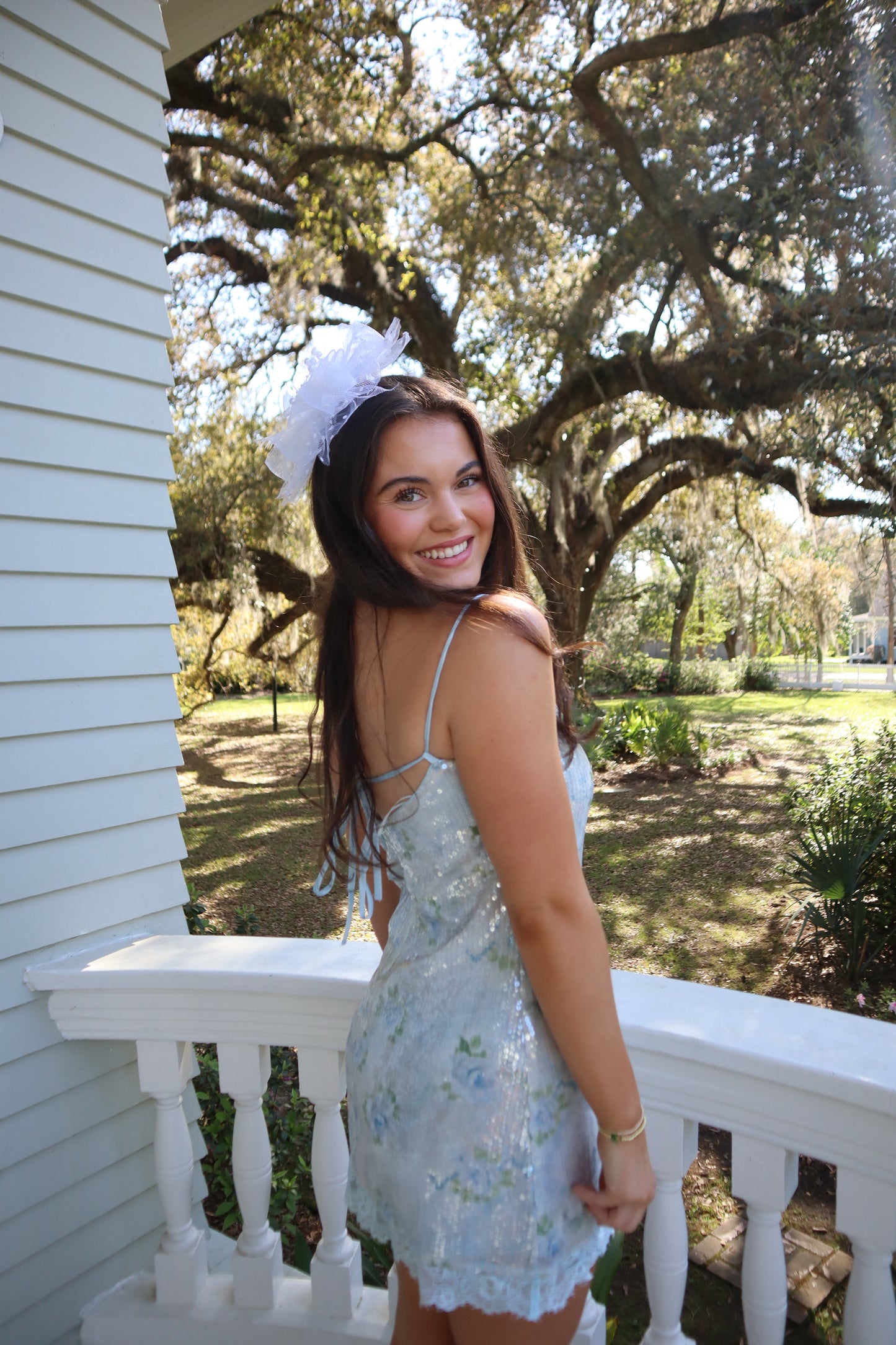 Rose Dress- Light Blue