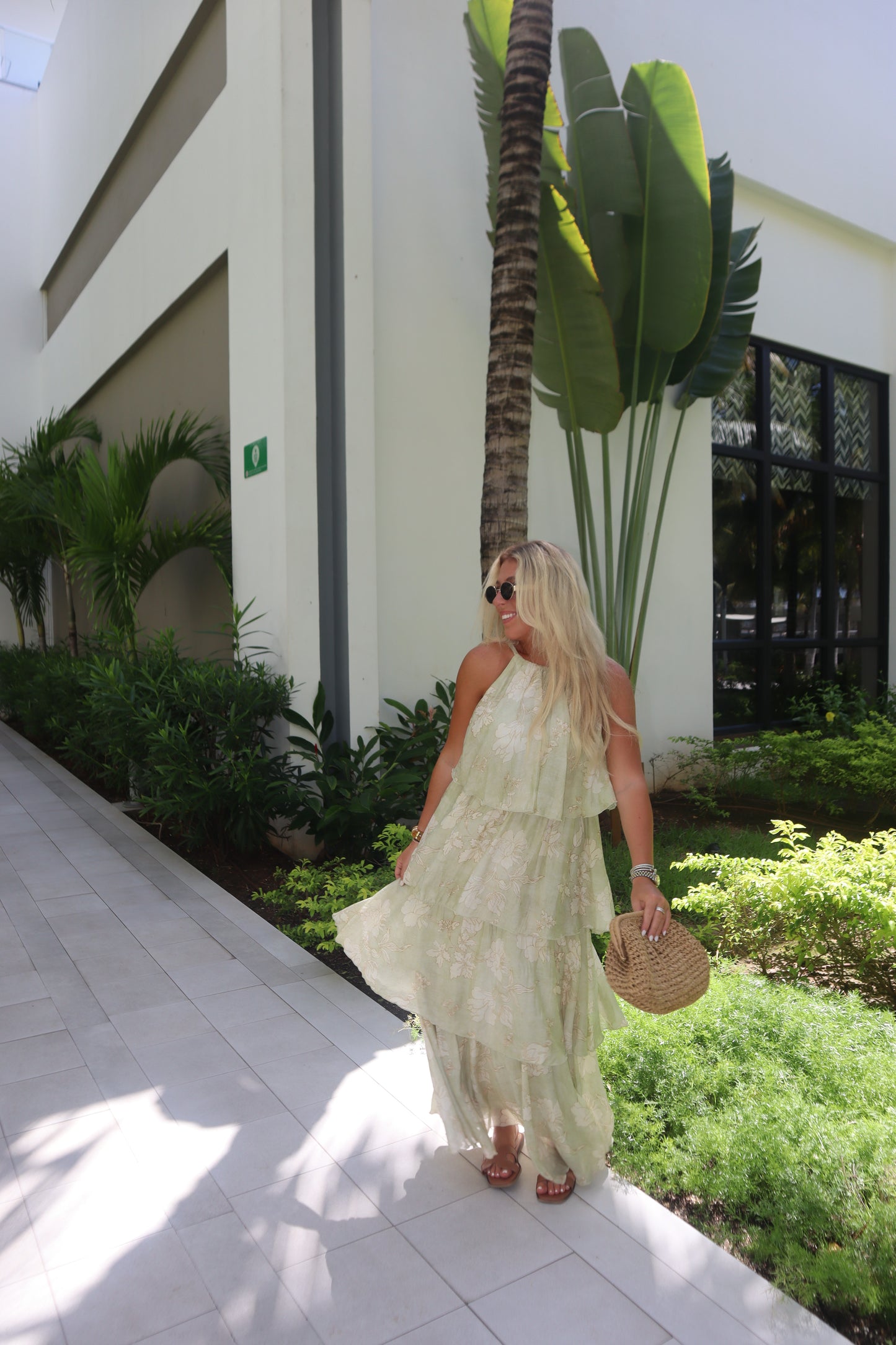 Cabana Ruffle Maxi Dress