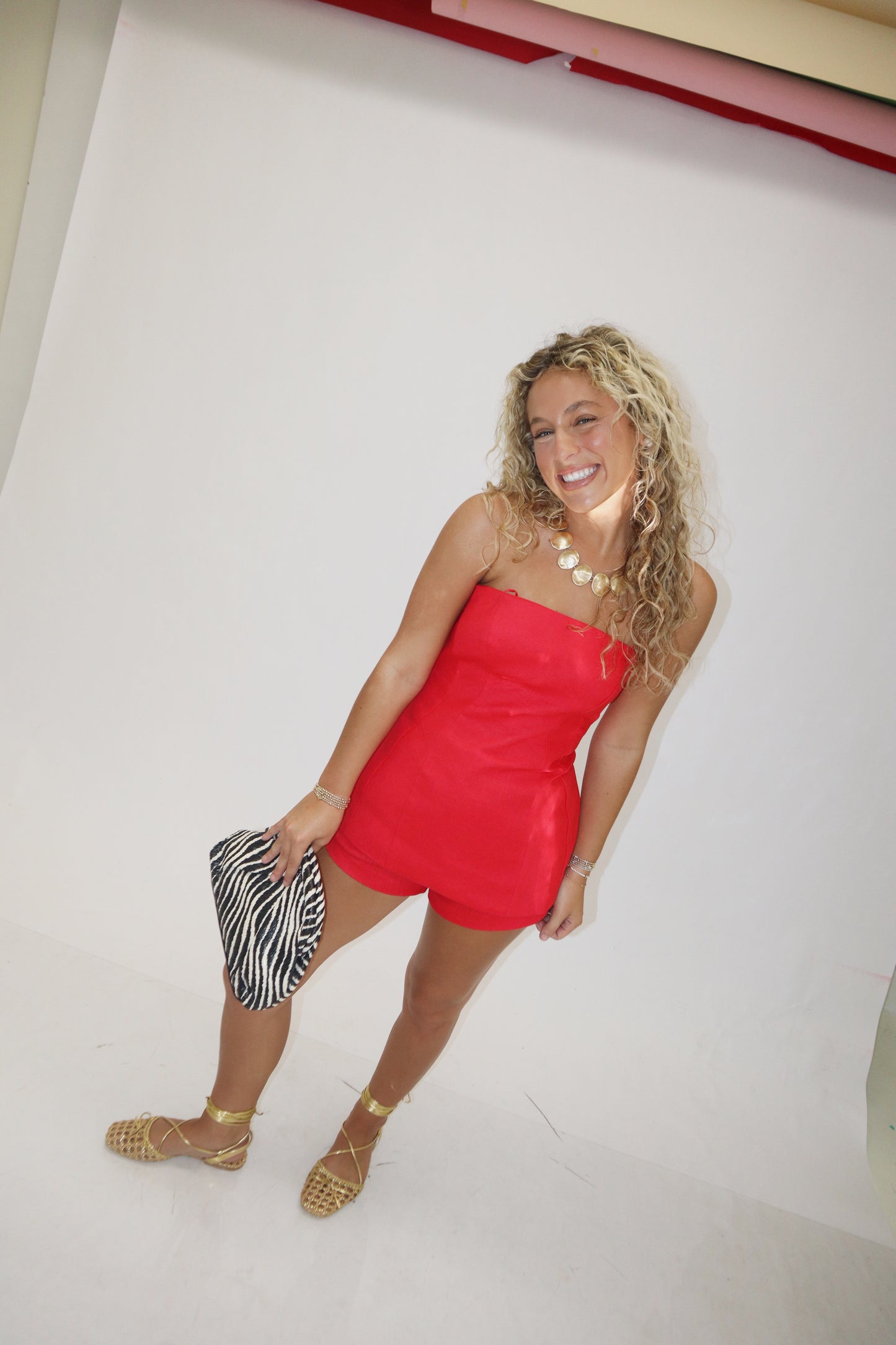Rebel Shorts Set- Red