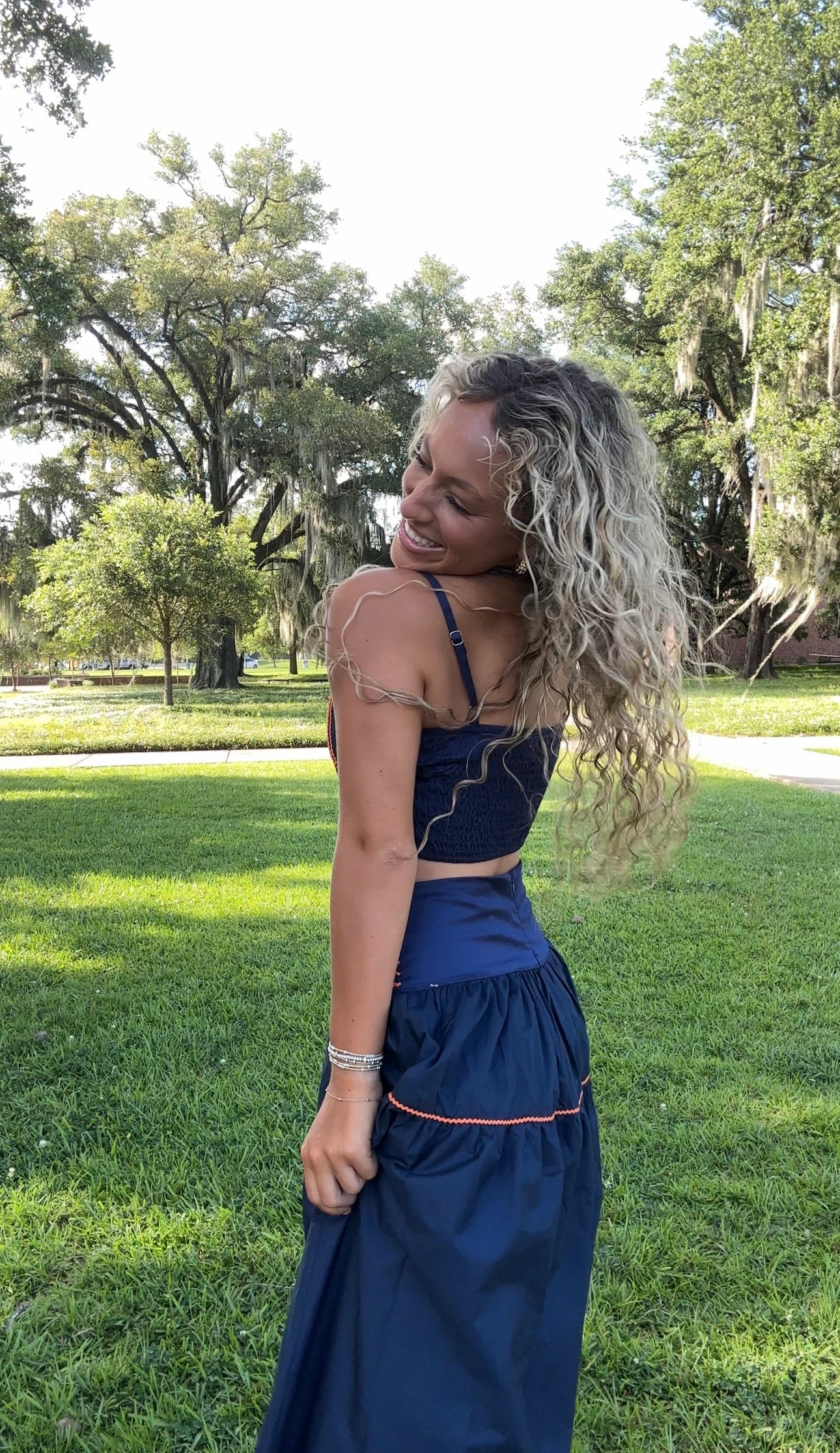 Geaux Set- Navy/Orange