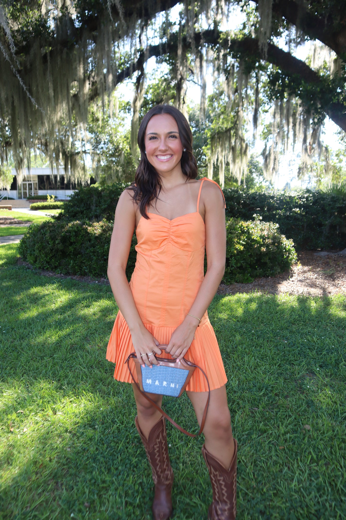 Aubie Mini Dress- Orange