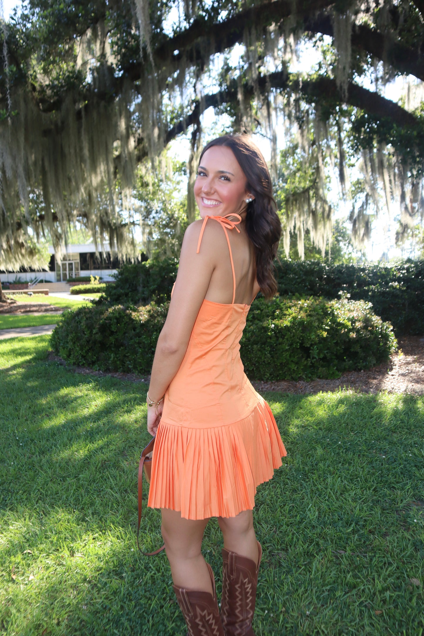 Aubie Mini Dress- Orange
