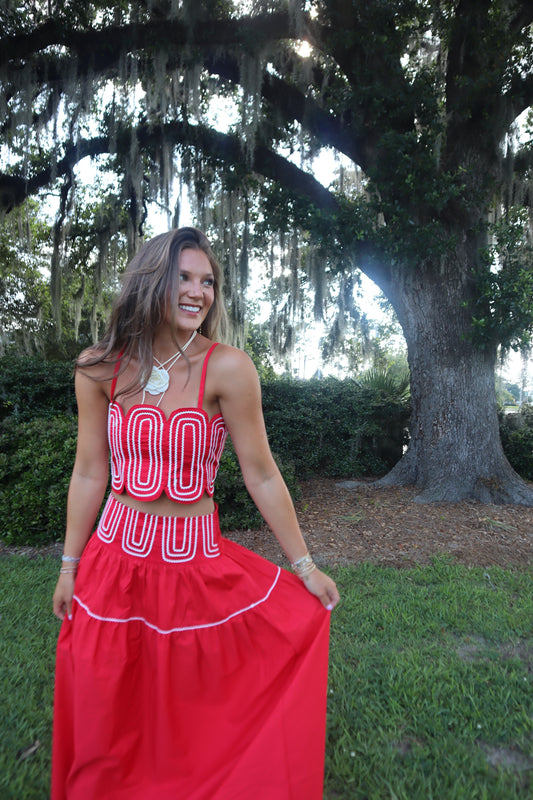 Geaux Set- Red/White