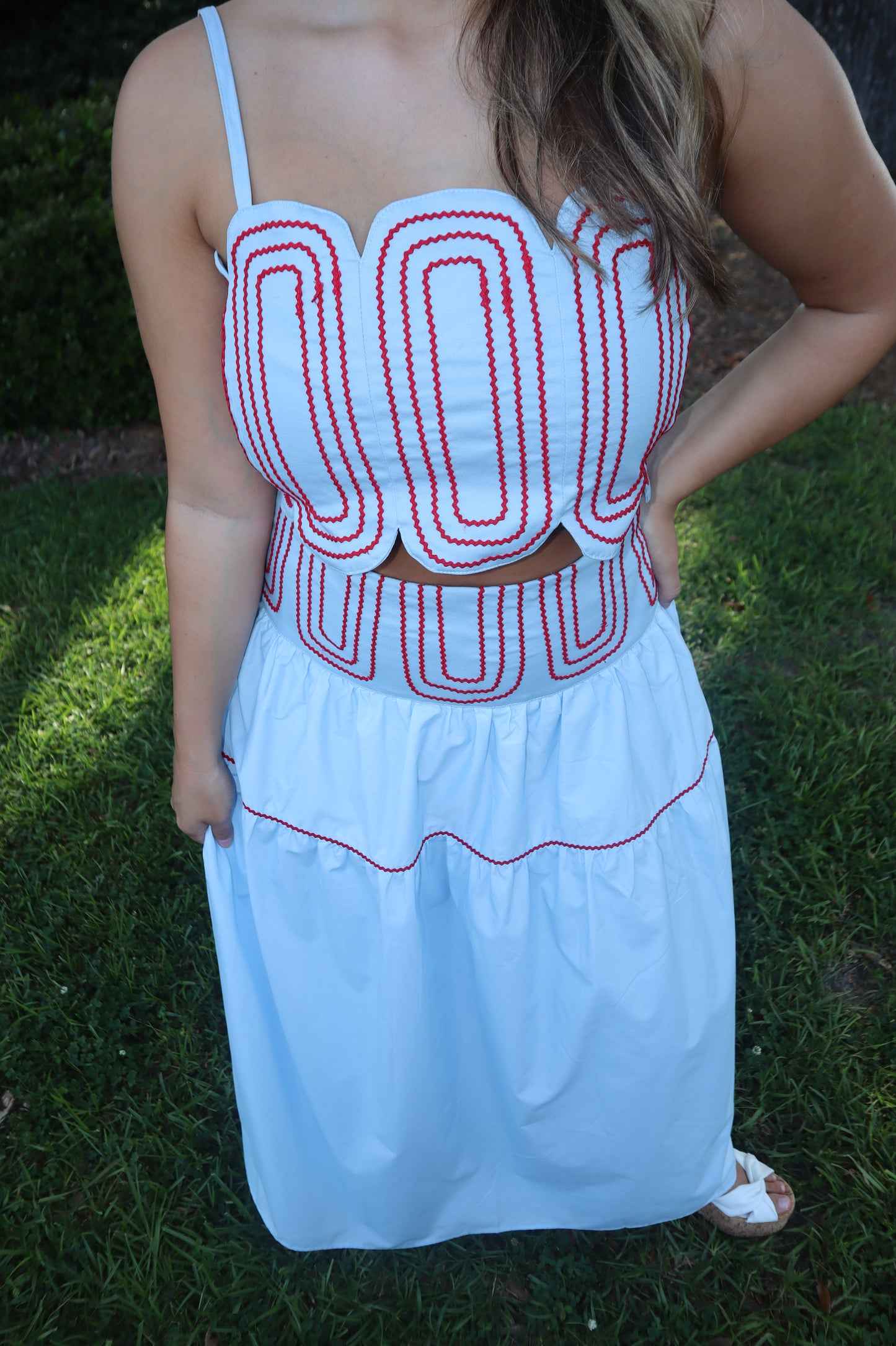 Geaux Set- Powder Blue/Red