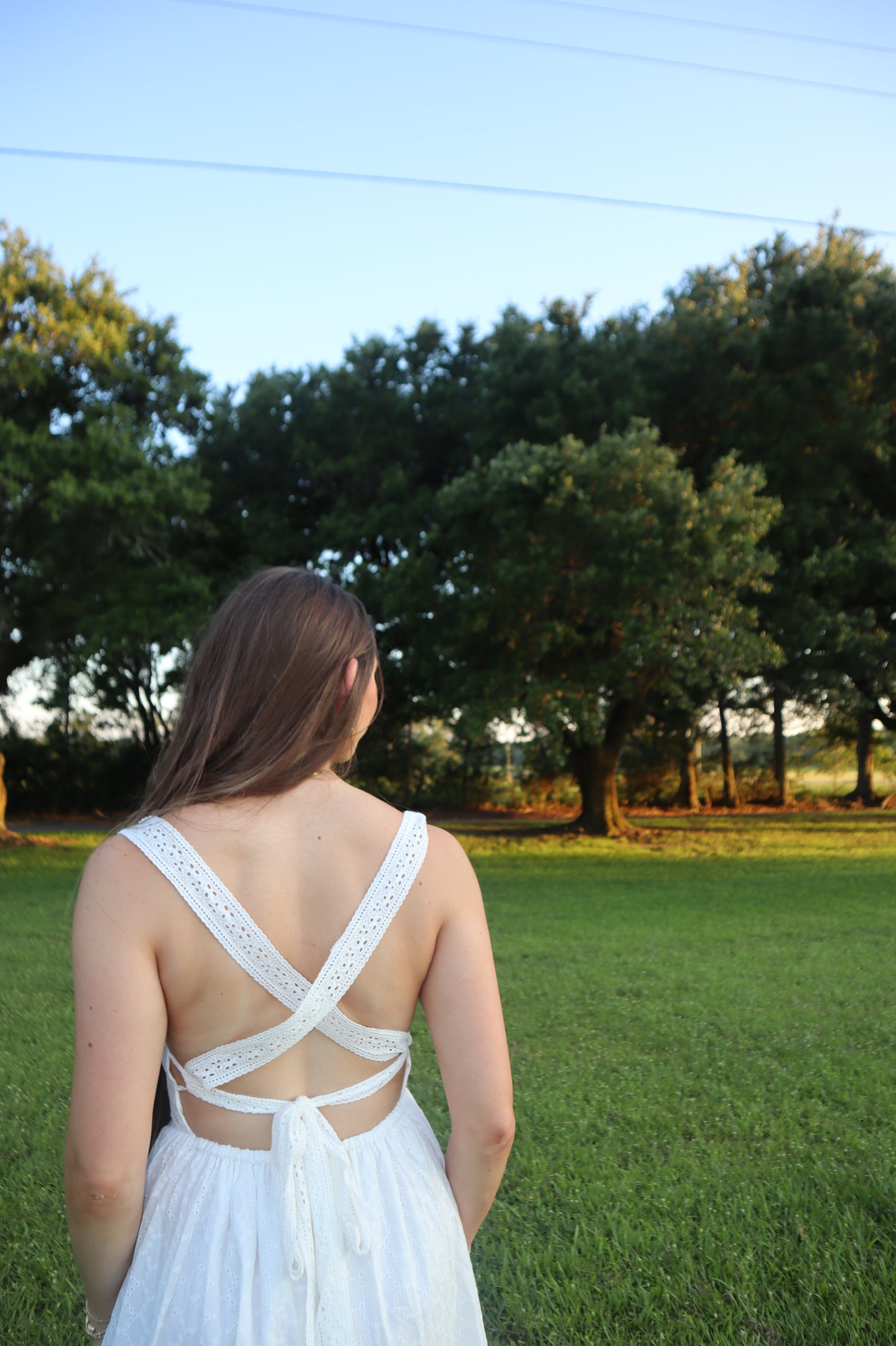 Bluebell Maxi Dress- White Eyelet