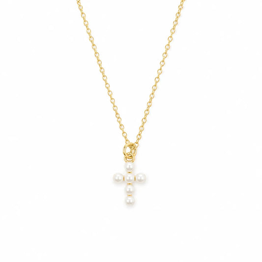 Pearl Cross Necklace