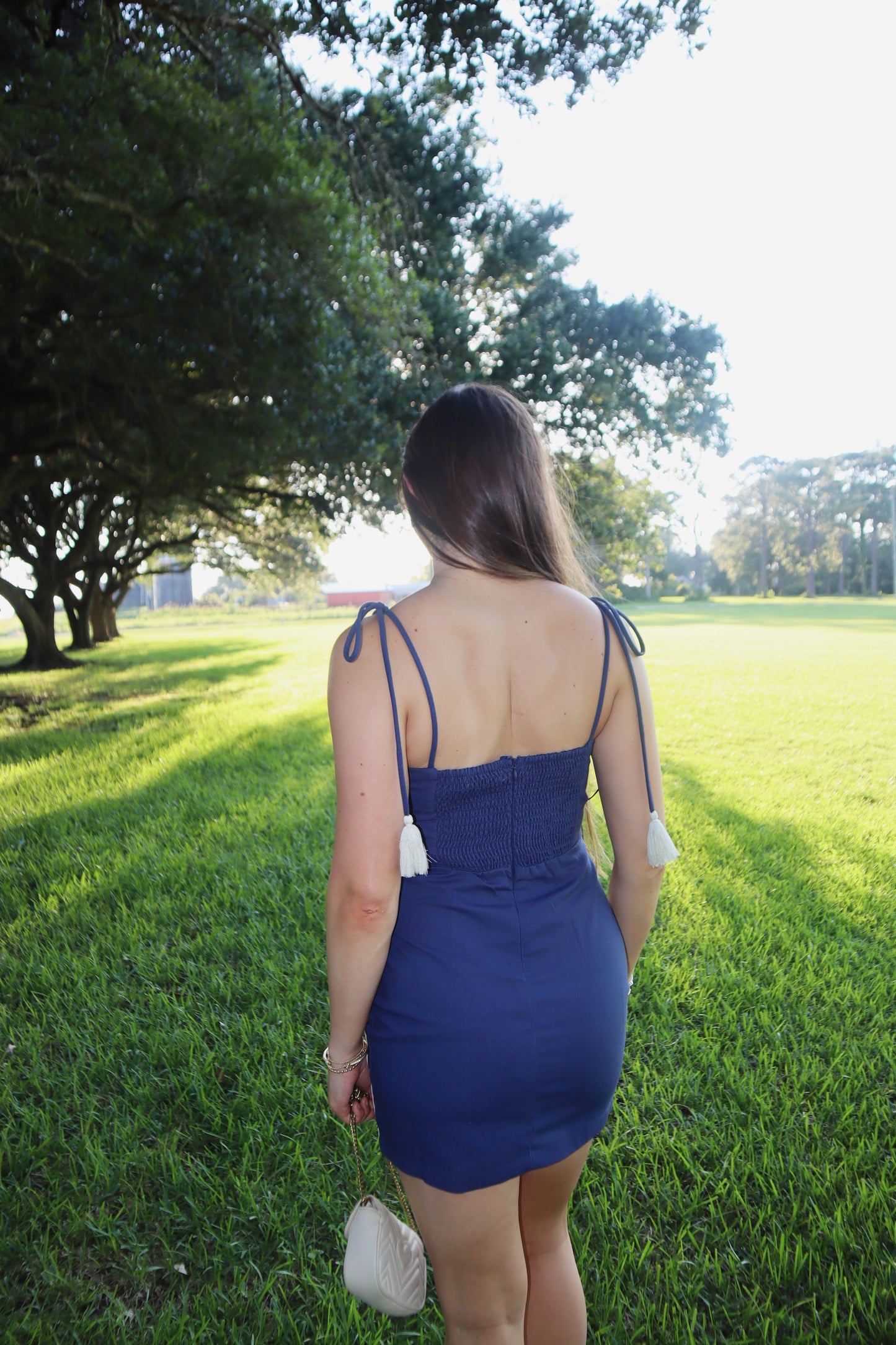 Nautical Mini Dress- Navy Striped